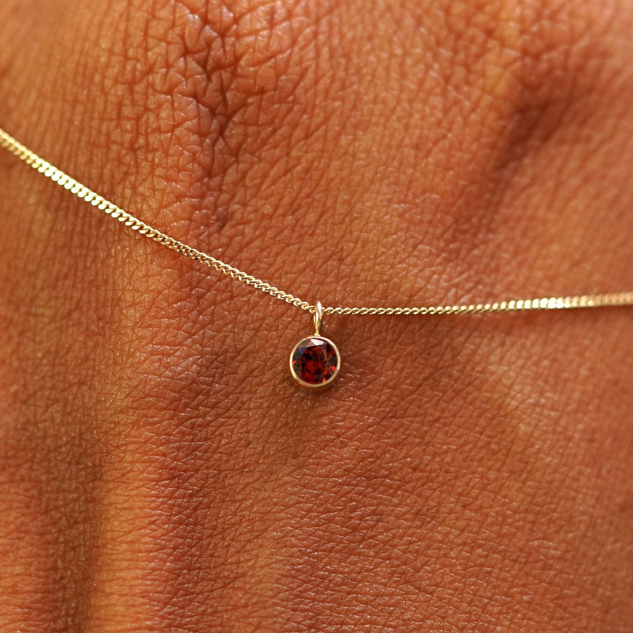 Automic Gold Studio Garnet Necklace