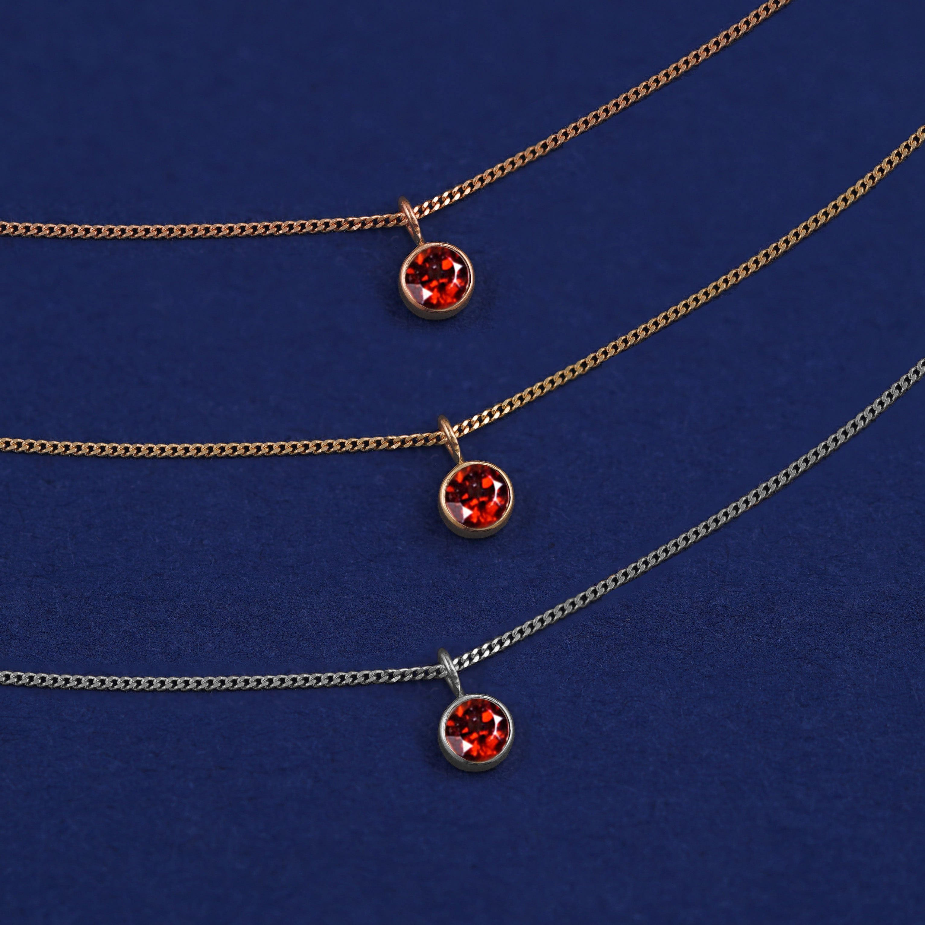 Automic Gold Studio Garnet Necklace