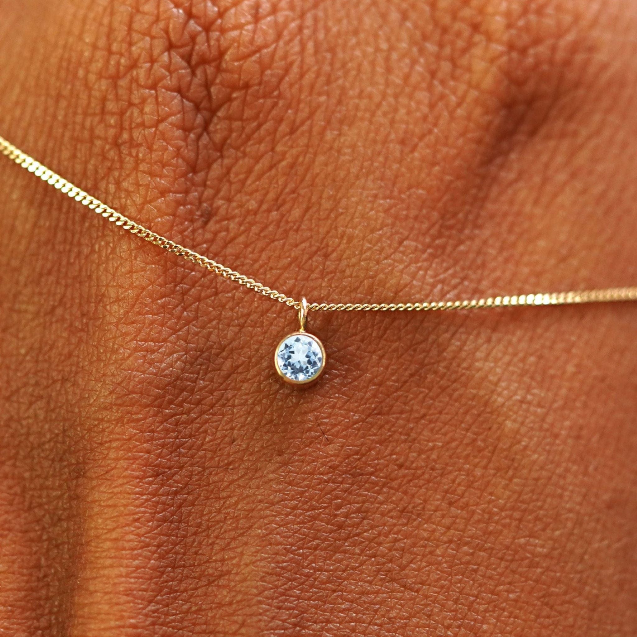 Automic Gold Studio Aquamarine Necklace