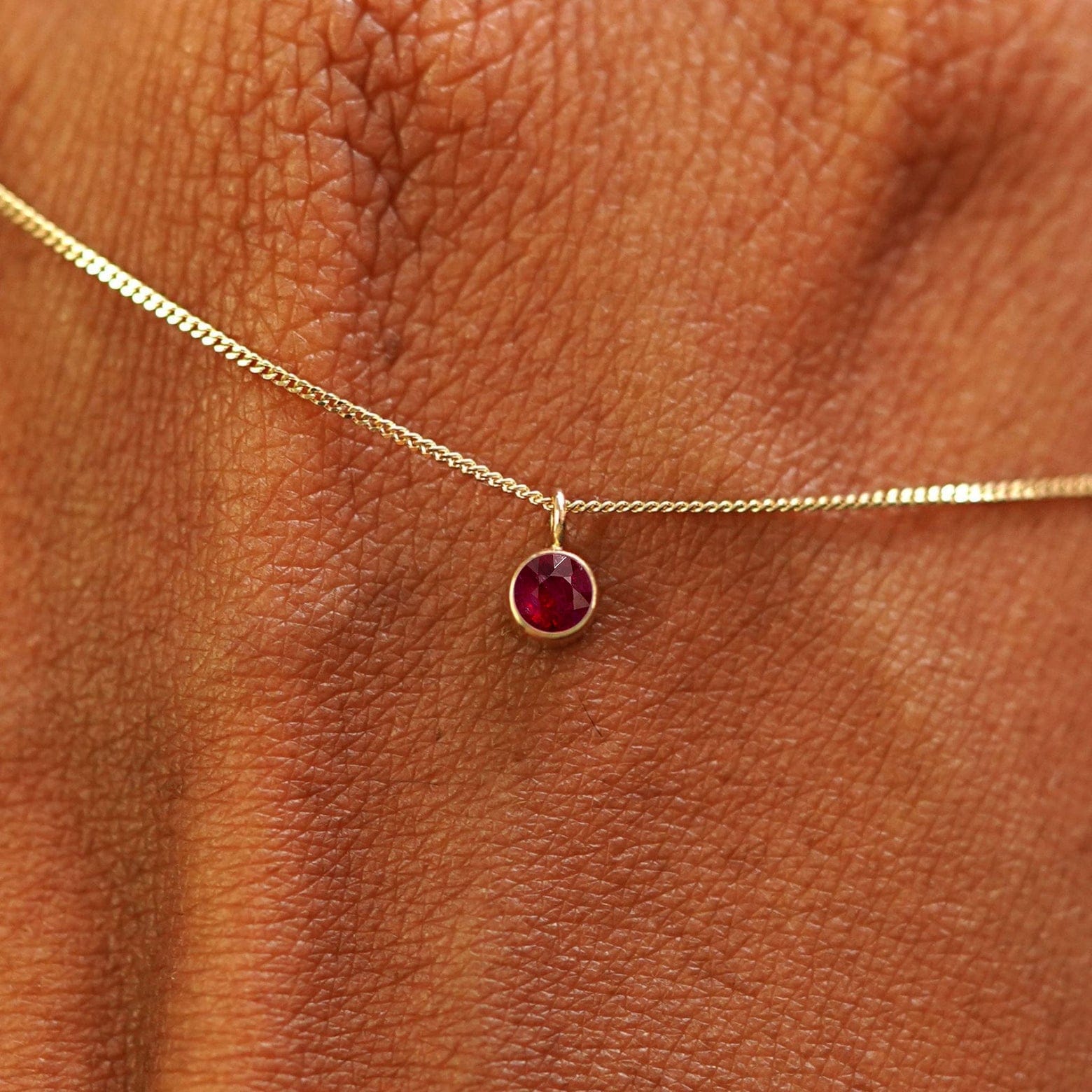 Automic Gold Studio Ruby Necklace