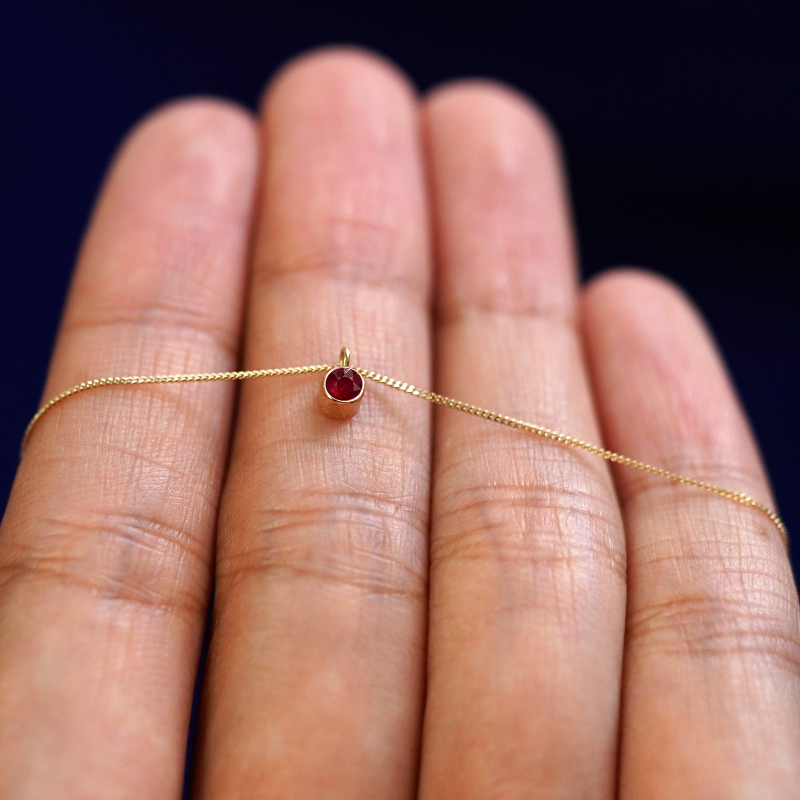 Automic Gold Studio Ruby Necklace