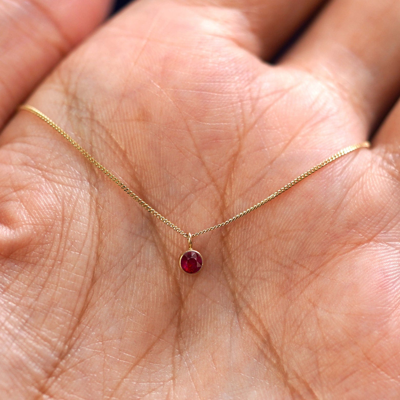 Automic Gold Studio Ruby Necklace