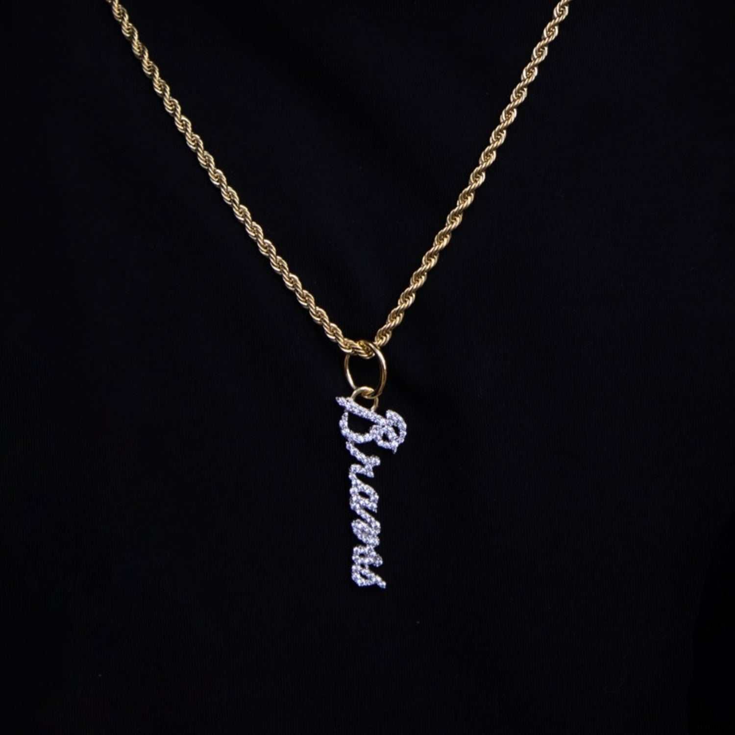 GLD PROMO Atlanta Braves Wordmark Pendant