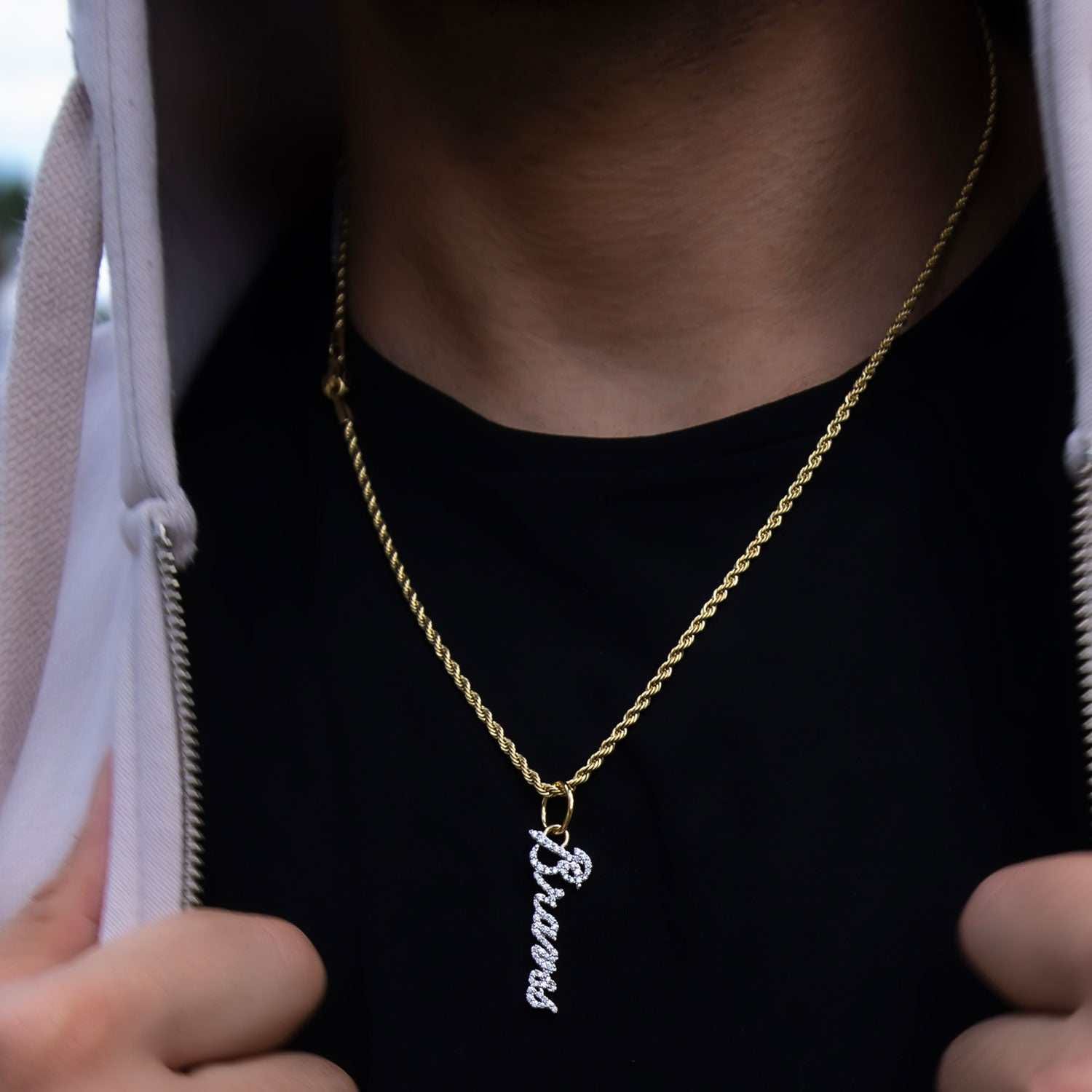 GLD PROMO Atlanta Braves Wordmark Pendant