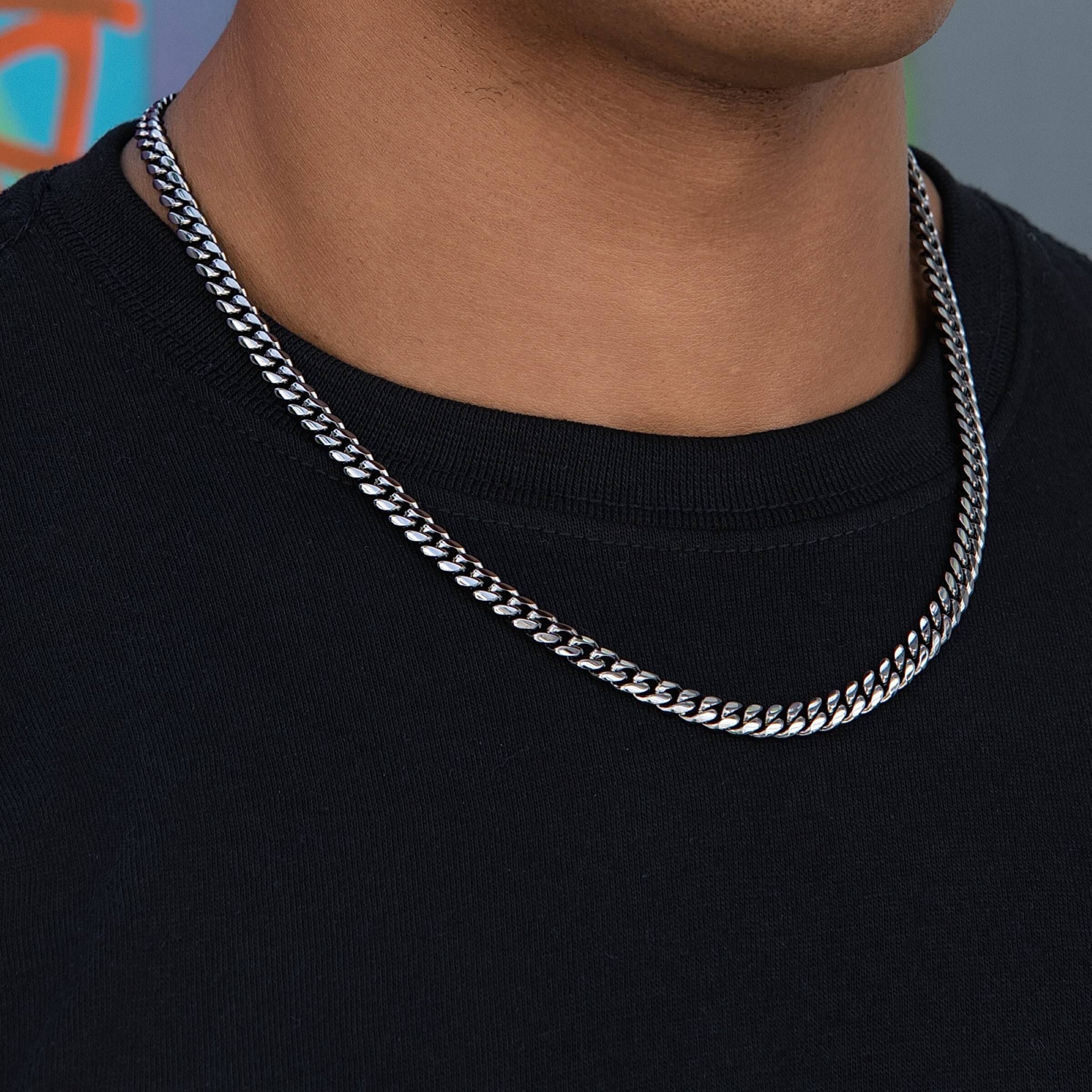 GLD Men Miami Cuban Chain in Black Rhodium - 6 mm