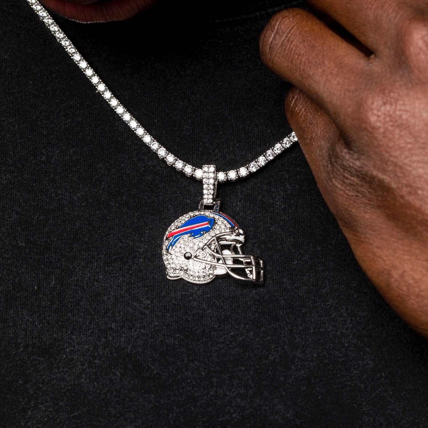 GLD PROMO Buffalo Bills Official NFL Helmet Pendant