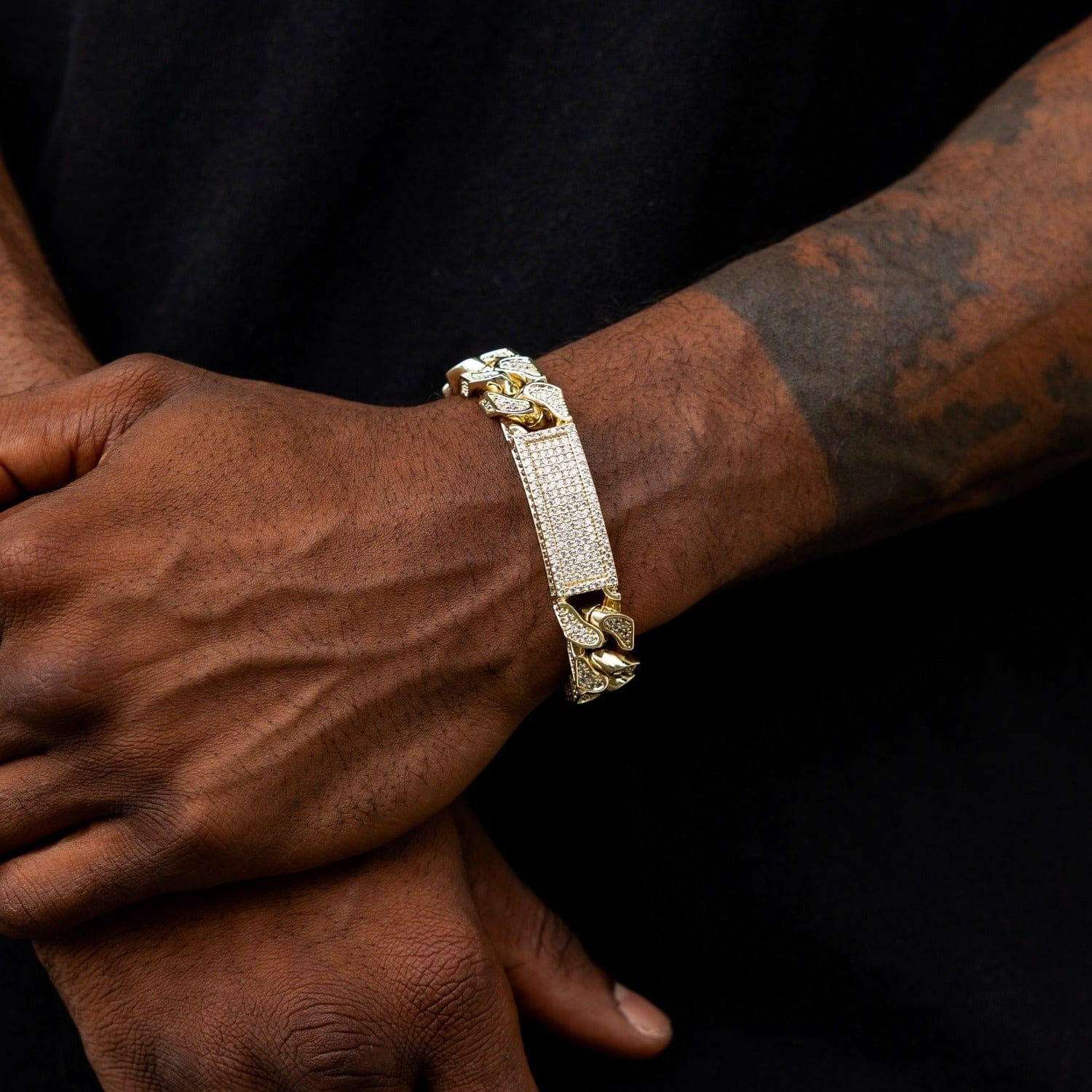 GLD PROMO Iced ID Link Bracelet