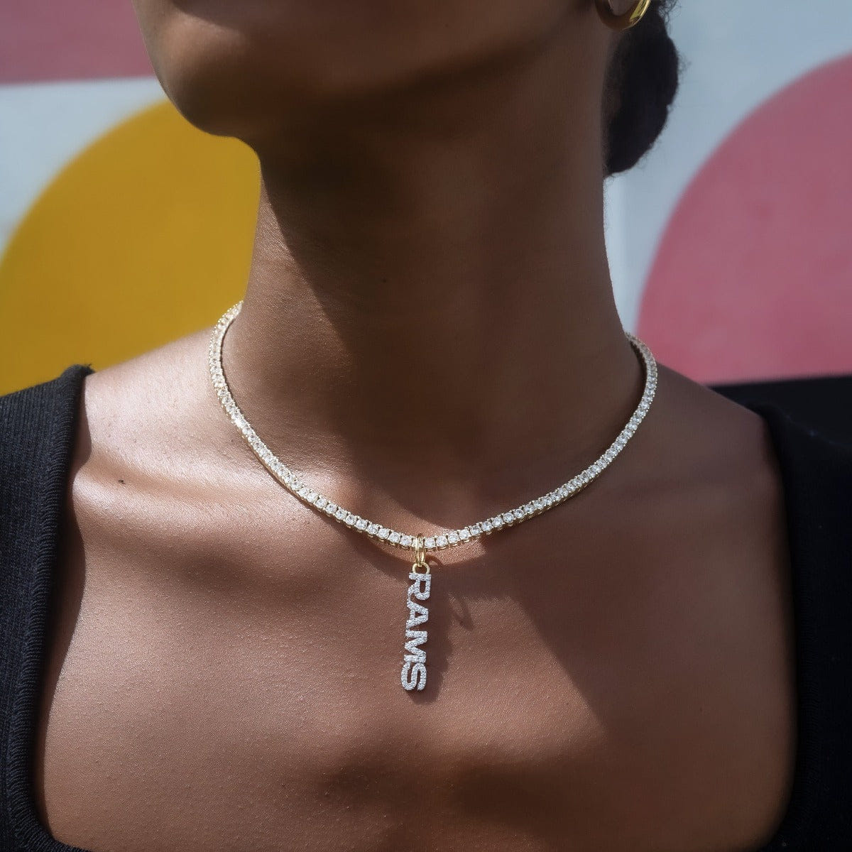 GLD PROMO - WOMEN Los Angeles Rams Wordmark Pendant