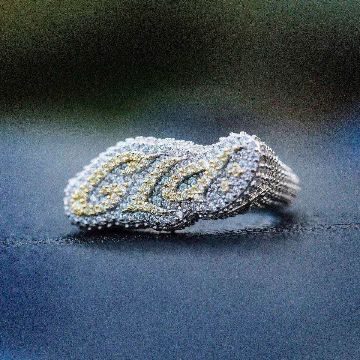 GLD PROMO Limited Edition GLD Logo Ring - White Gold Vermeil