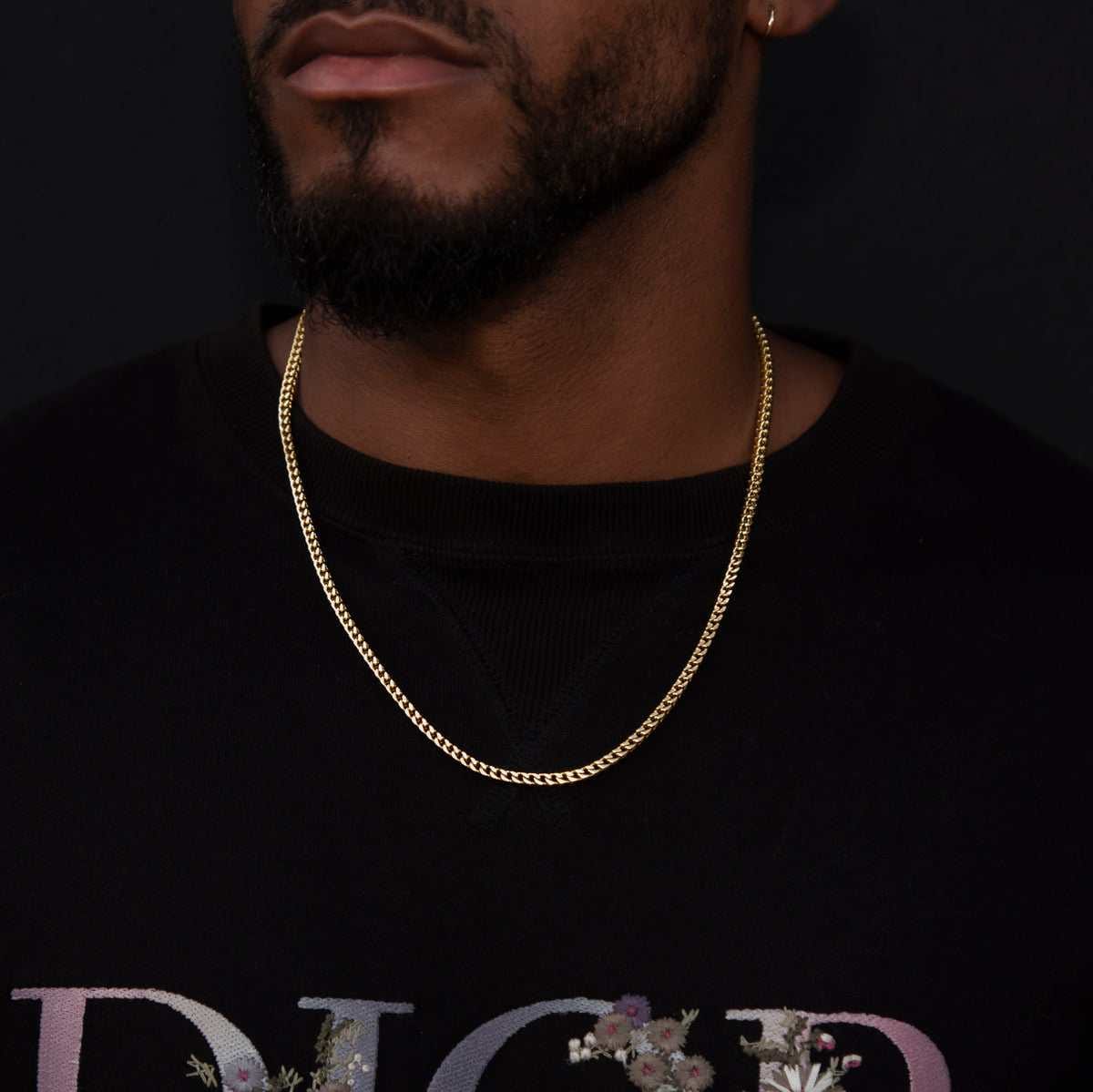 GLD PROMO Franco Chain in Yellow Gold - 4 mm
