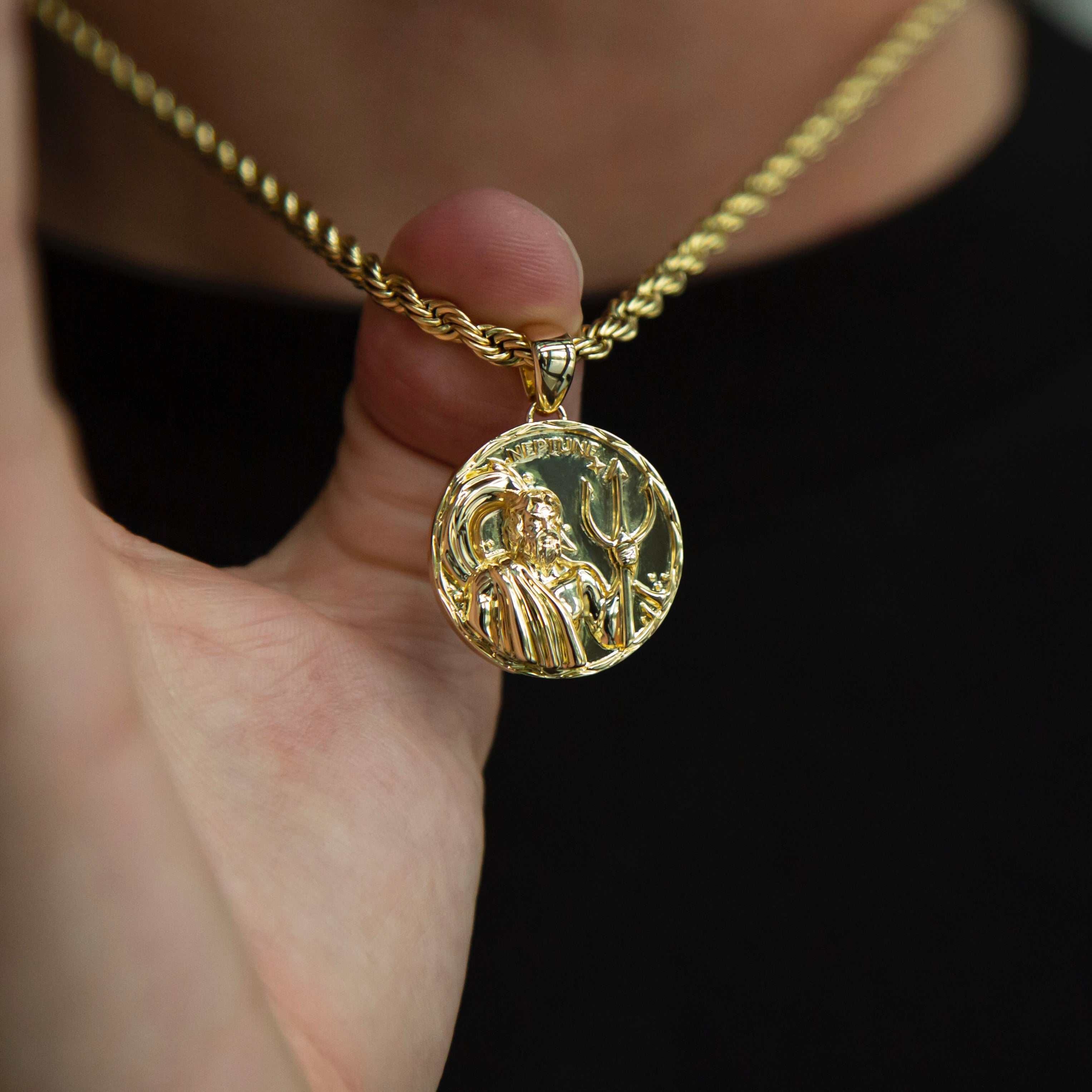 GLD PROMO Neptune Coin Pendant