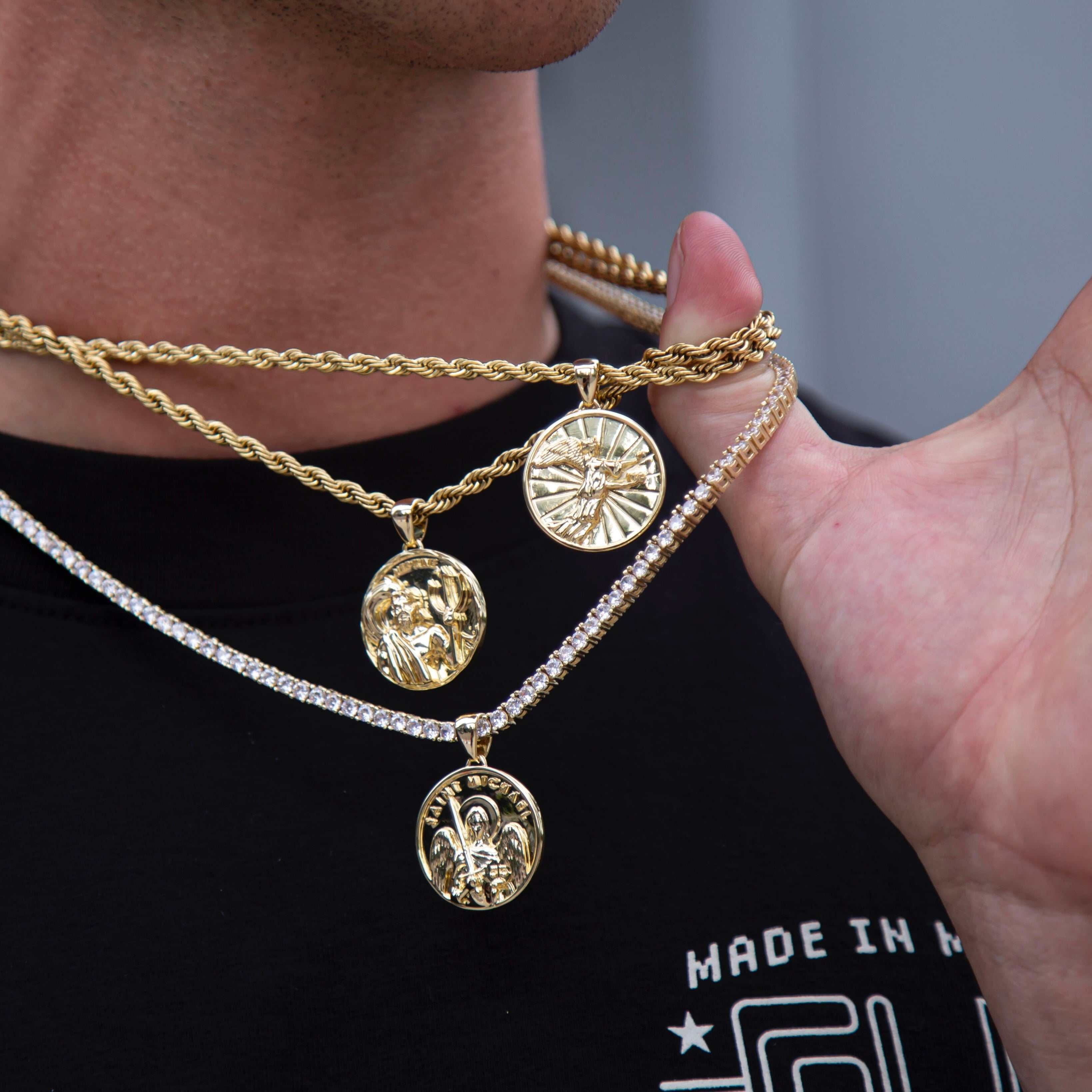 GLD PROMO Neptune Coin Pendant