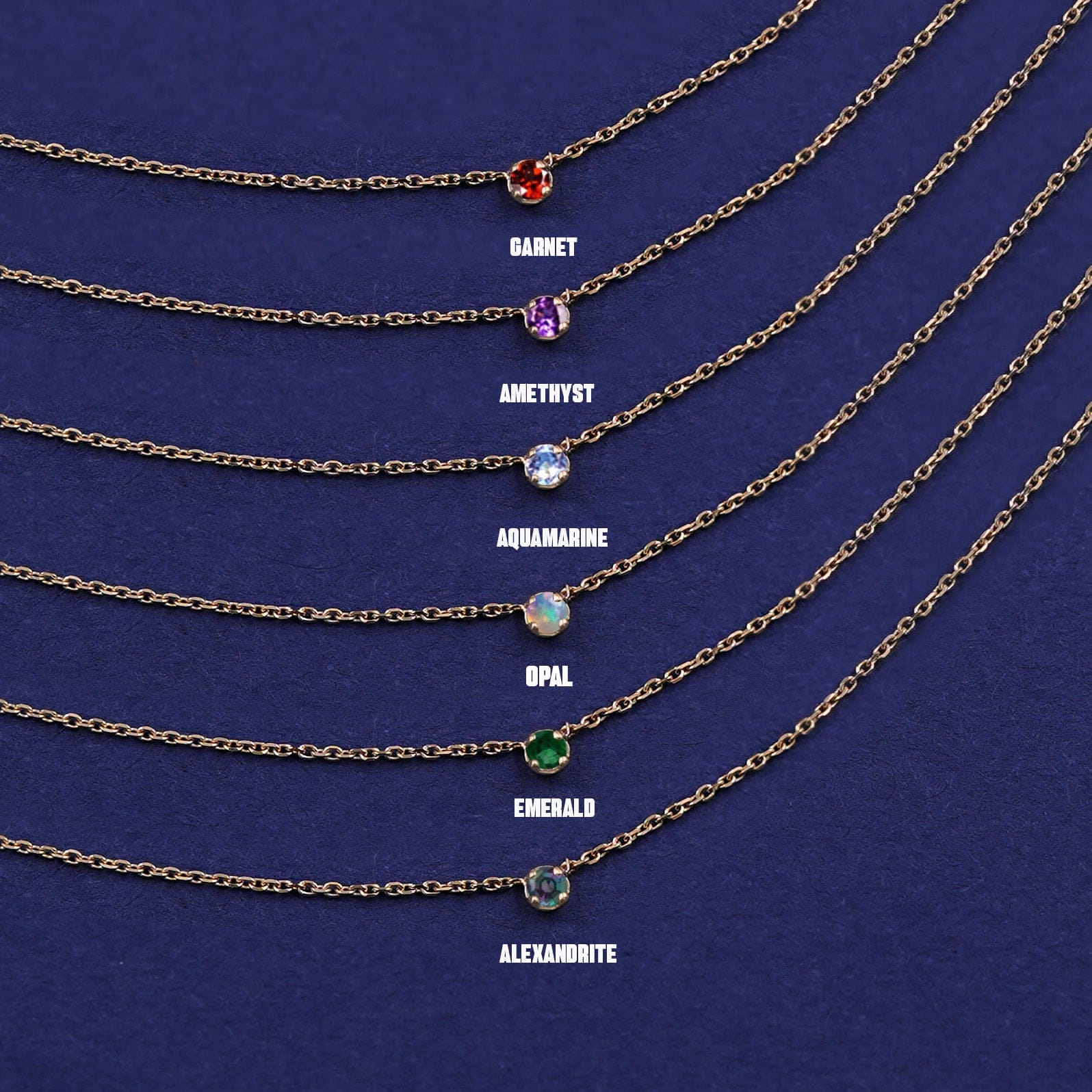 Automic Gold Studio Gemstone Cable Necklace