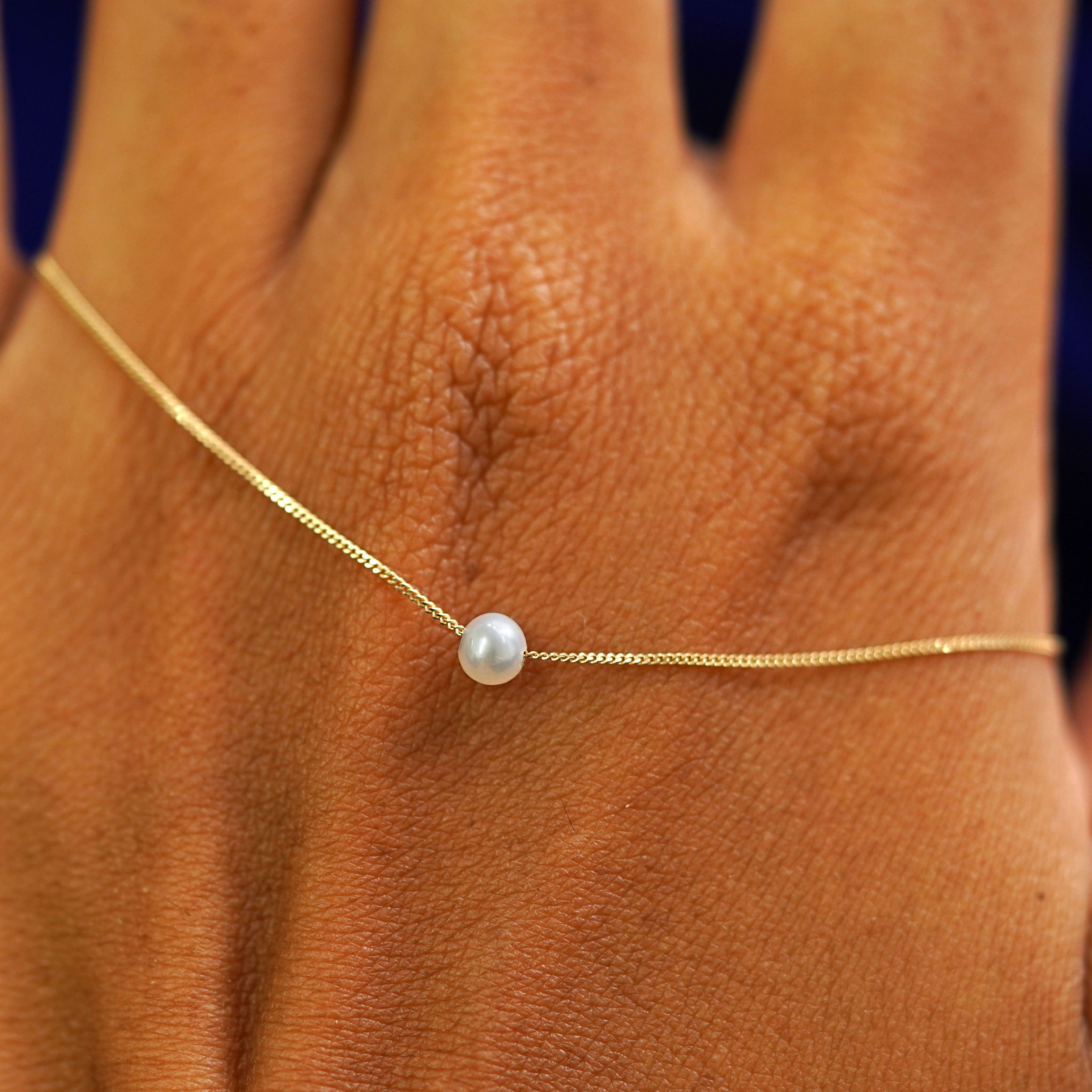 Automic Gold Studio Small Pearl Slide Bracelet