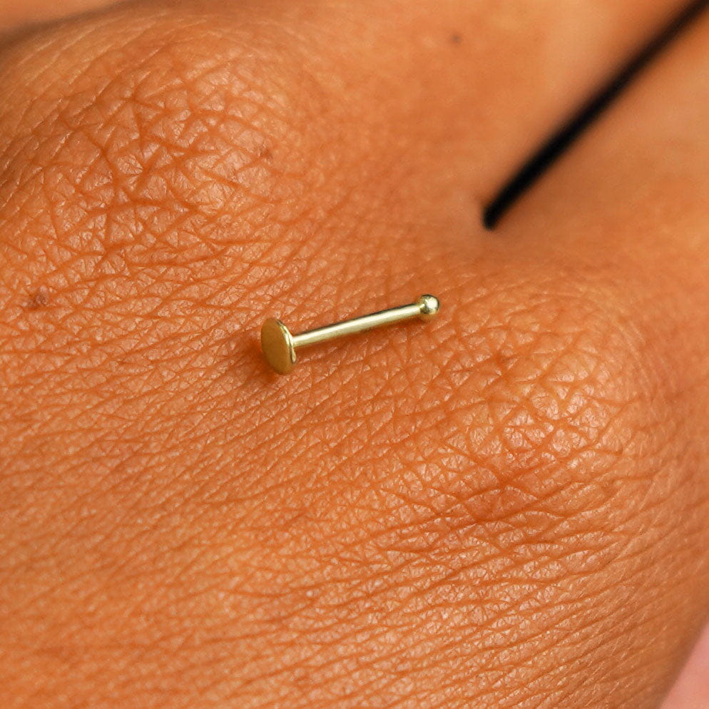 Automic Gold Studio Circle Nose Stud