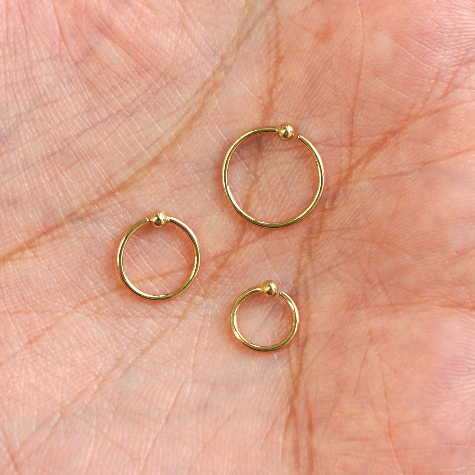 Automic Gold Studio Nose Ring Hoop
