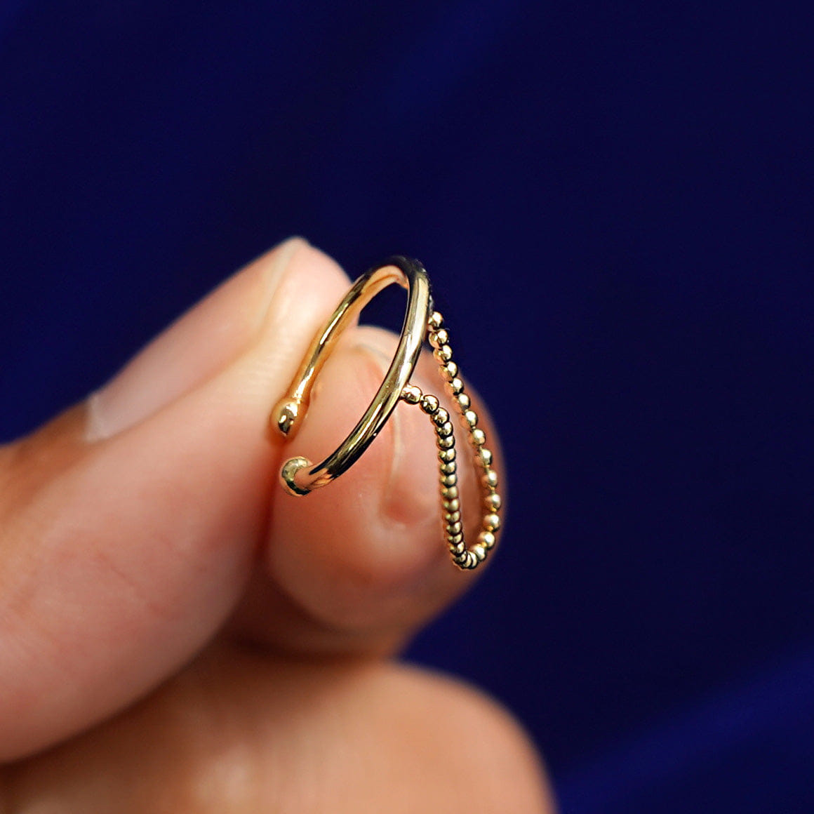 Automic Gold Studio Line Cuff With Chain