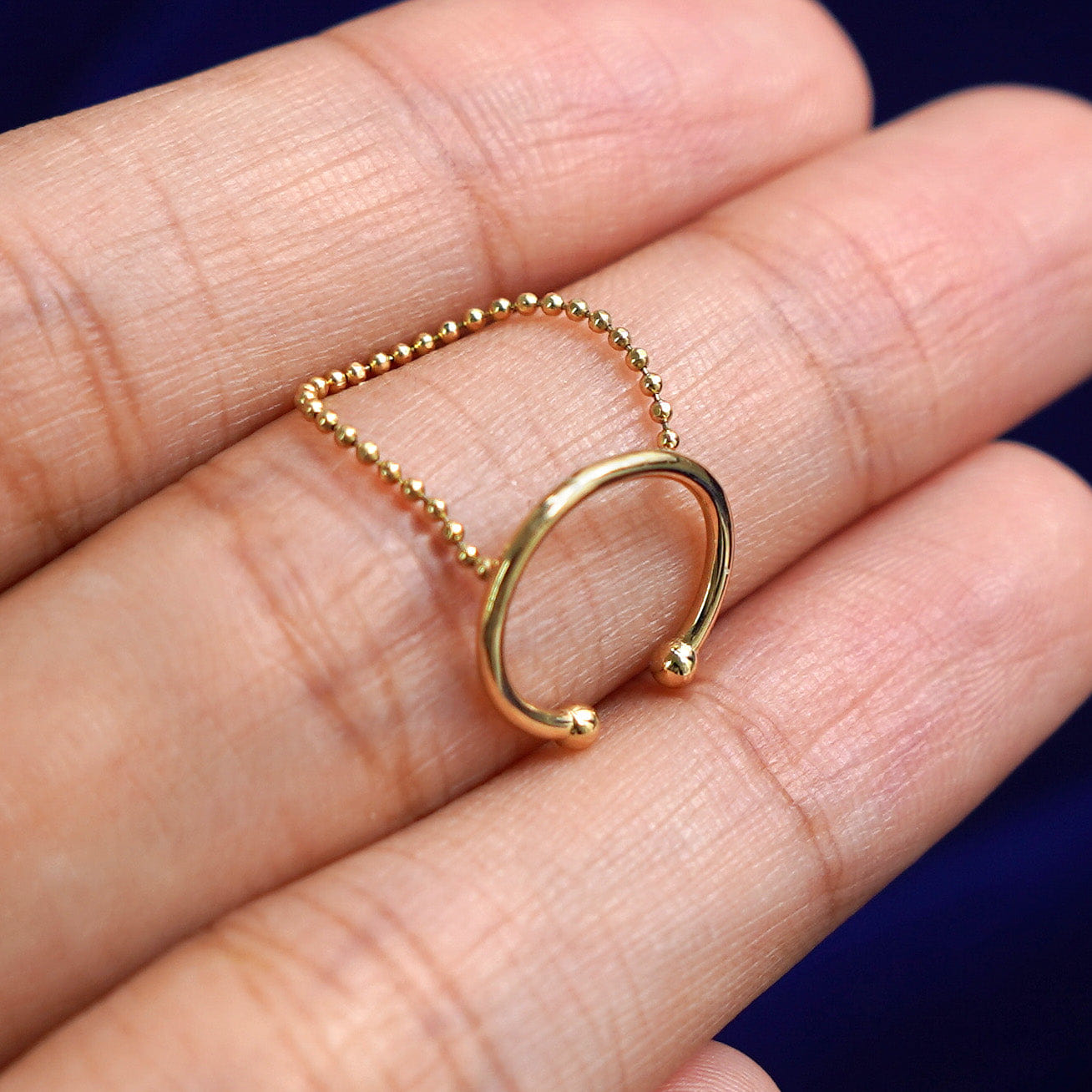 Automic Gold Studio Line Cuff With Chain