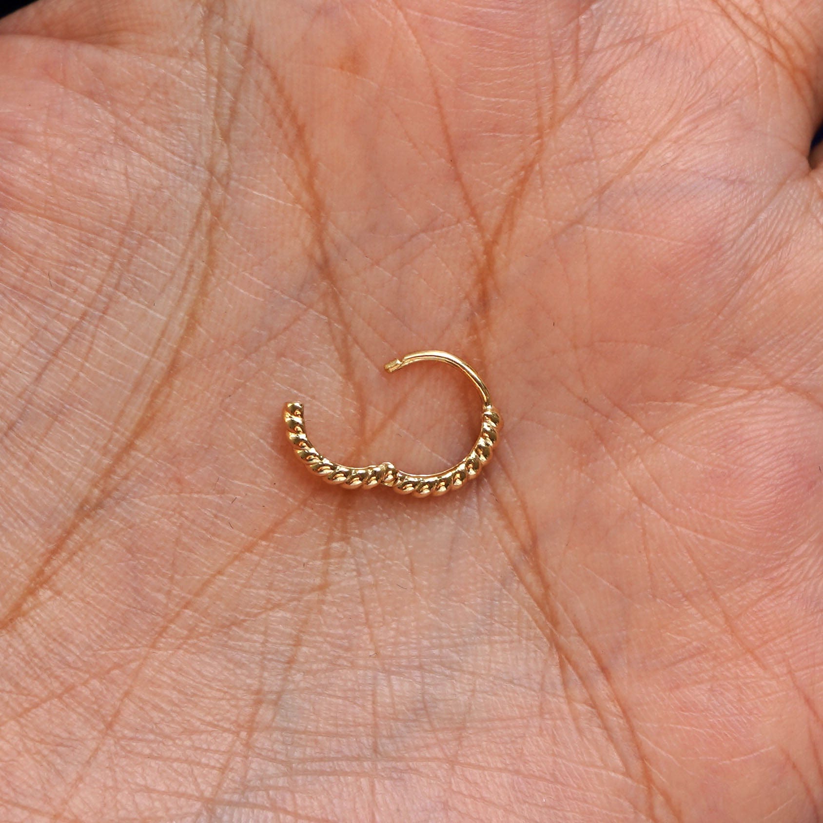 Automic Gold Studio Mini Rope Huggie Hoops