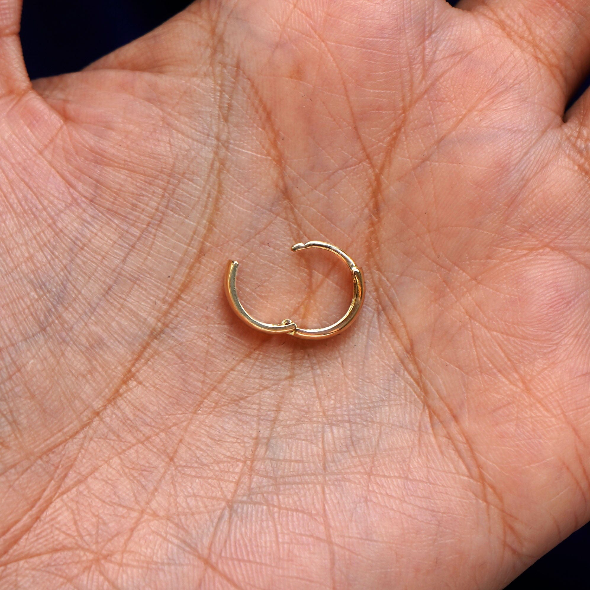 Automic Gold Studio Small Wide Huggie Hoops