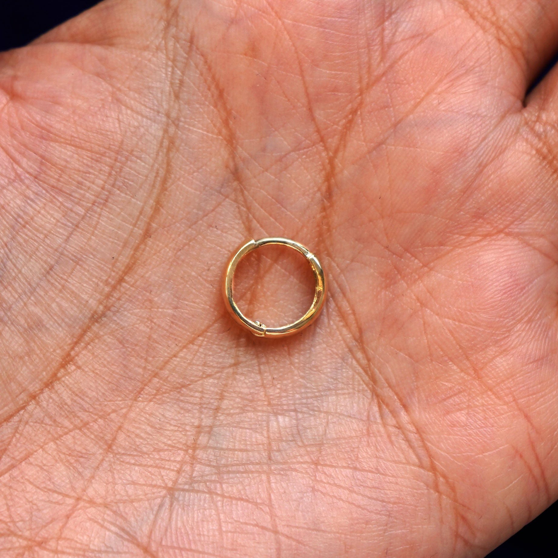 Automic Gold Studio Small Wide Huggie Hoops