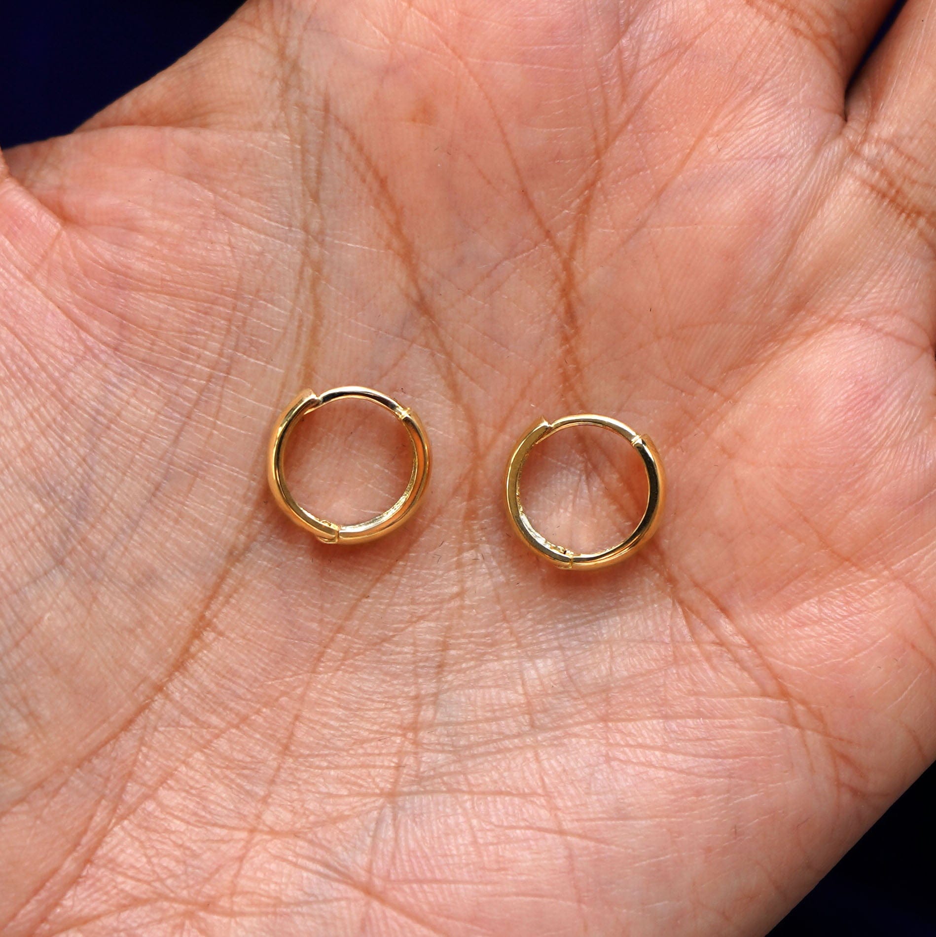 Automic Gold Studio Small Wide Huggie Hoops