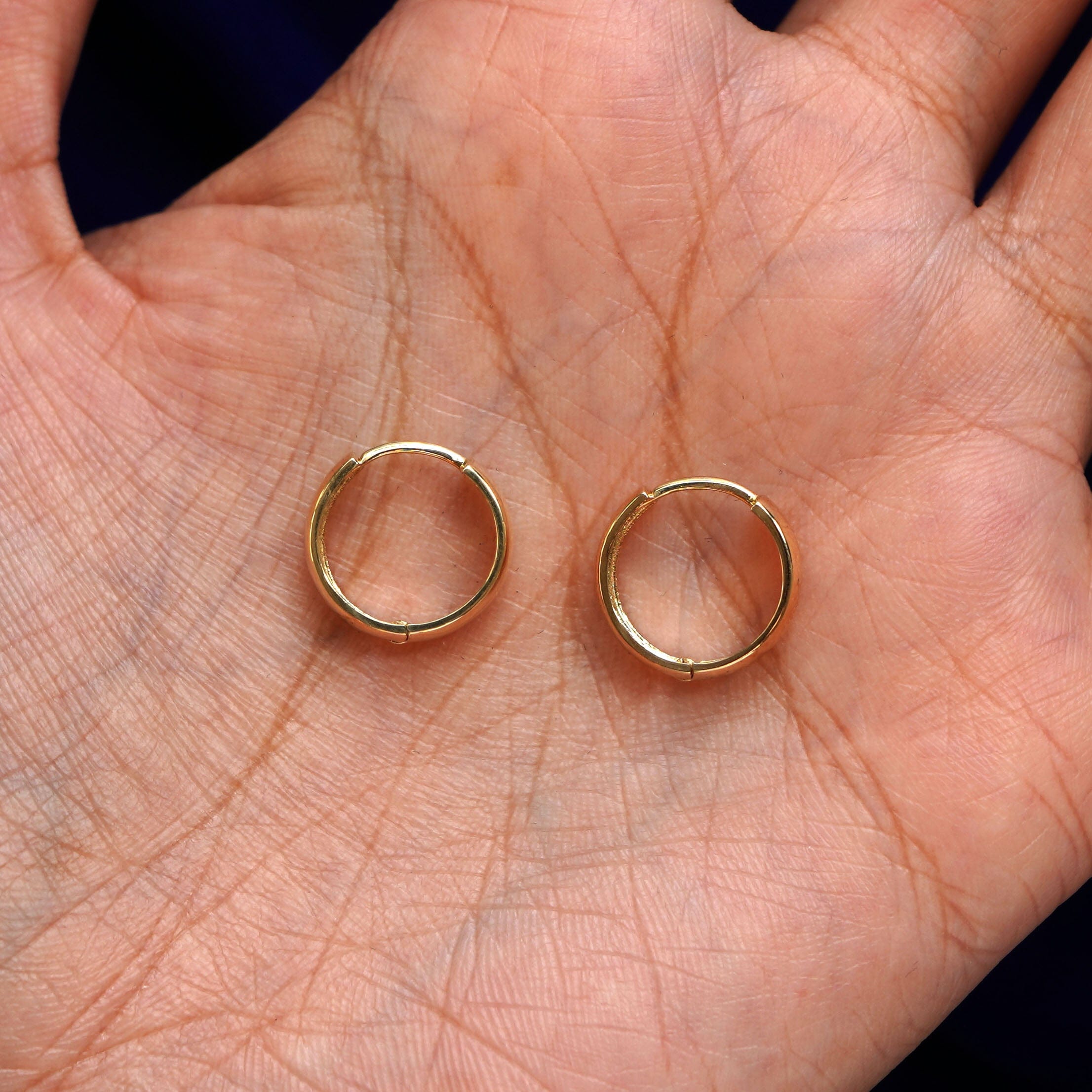 Automic Gold Studio Medium Wide Huggie Hoops