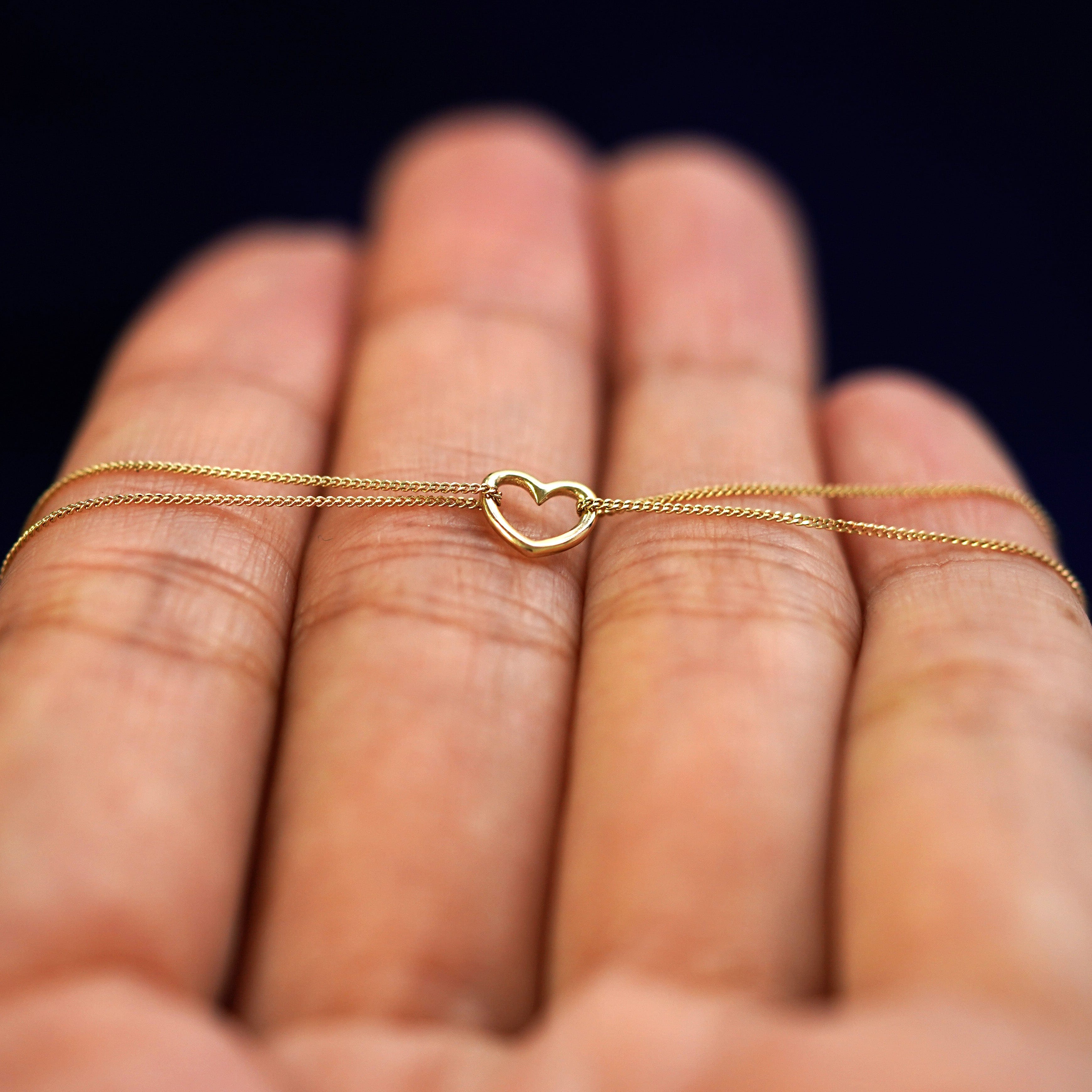 Automic Gold Studio Heart Anklet
