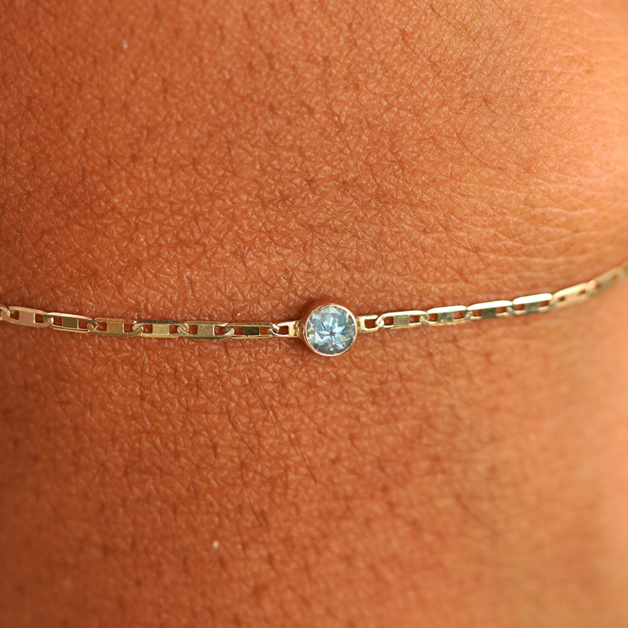 Automic Gold Studio Aquamarine Bracelet