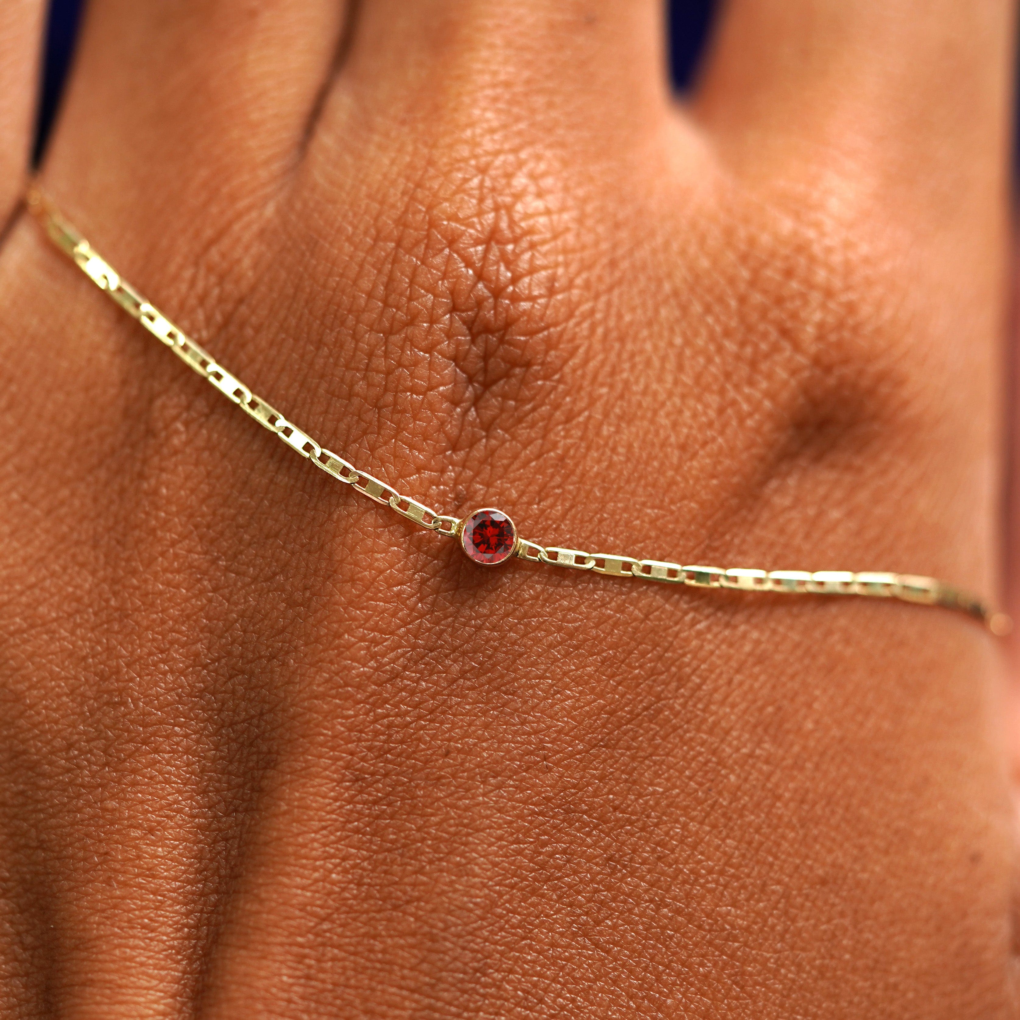 Automic Gold Studio Garnet Bracelet