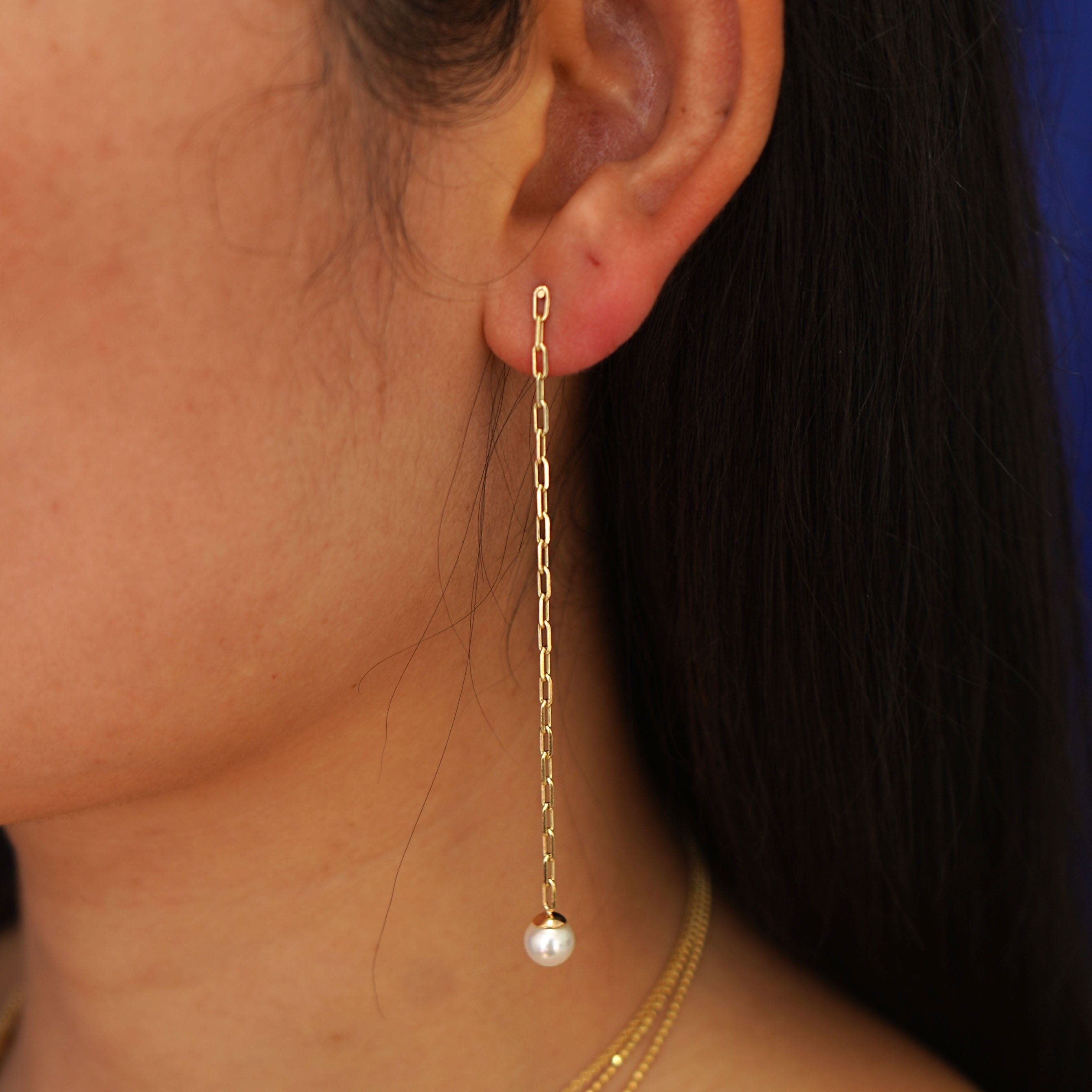 Automic Gold Studio Pearl Dangle Earring