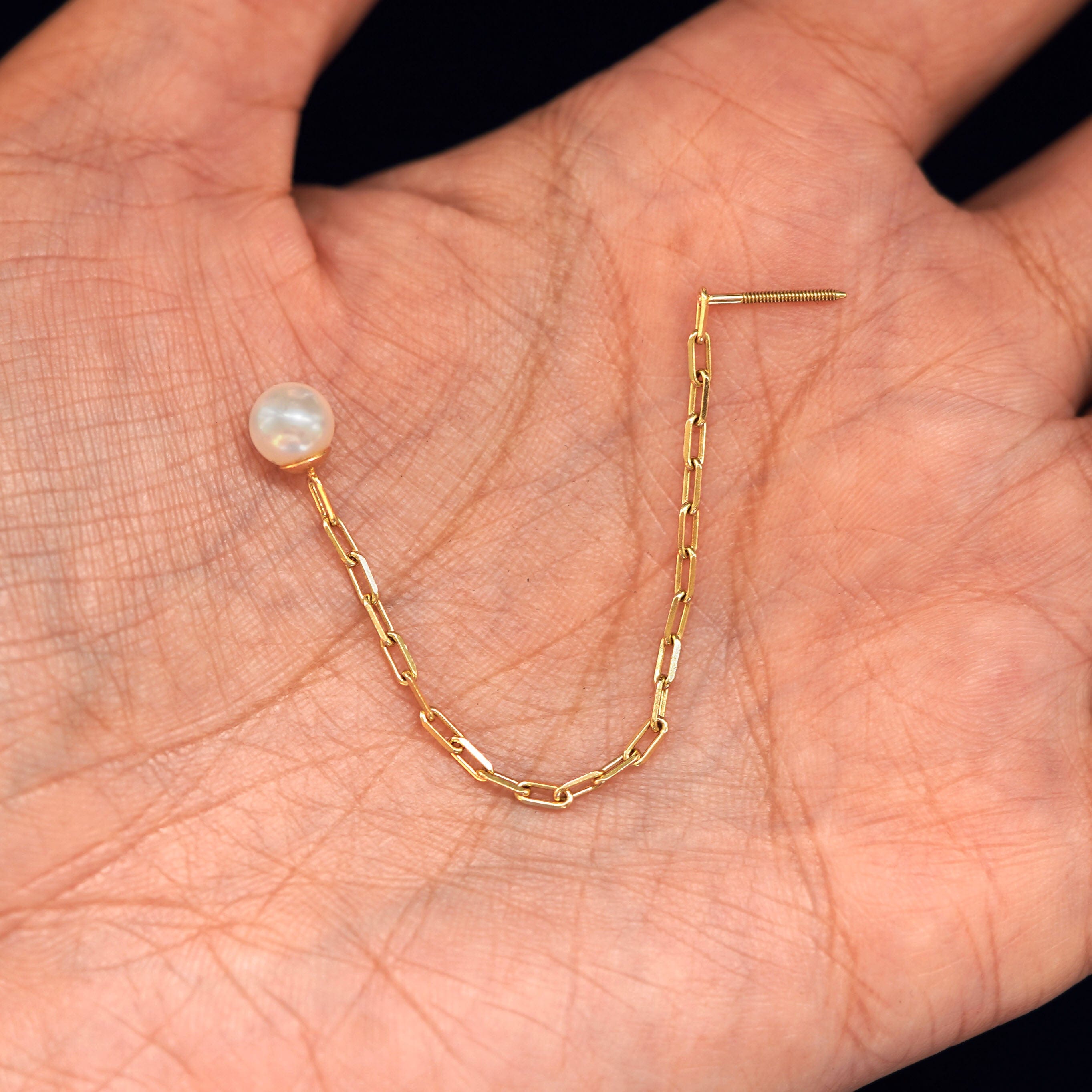 Automic Gold Studio Pearl Dangle Earring