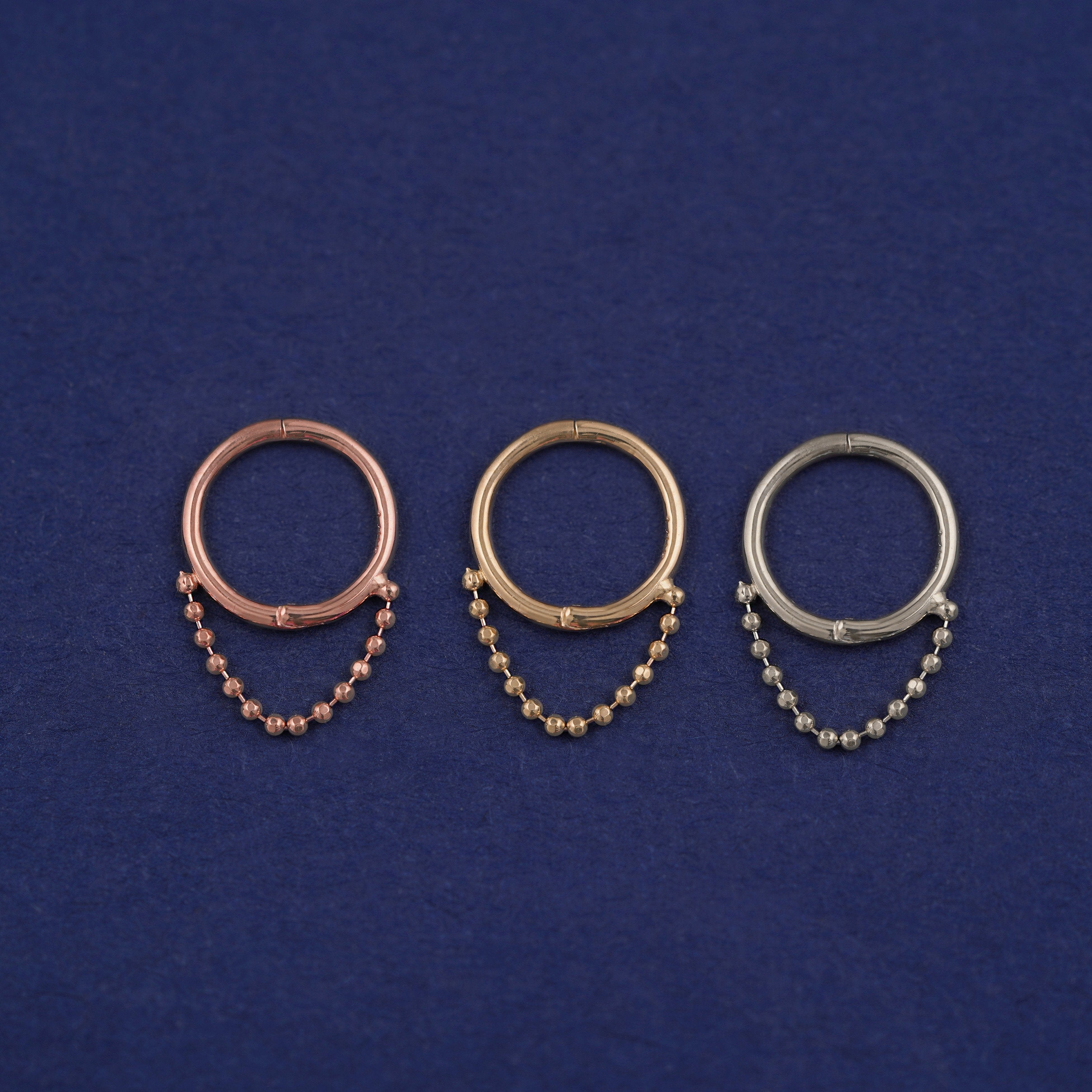 Automic Gold Studio Beaded Huggie Earring / Piercing