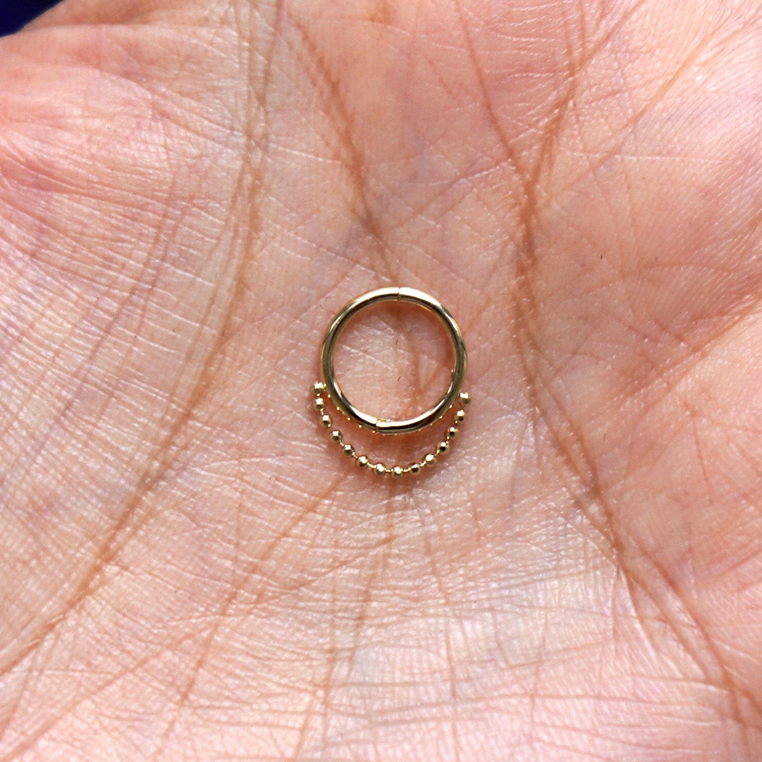 Automic Gold Studio Beaded Huggie Earring / Piercing
