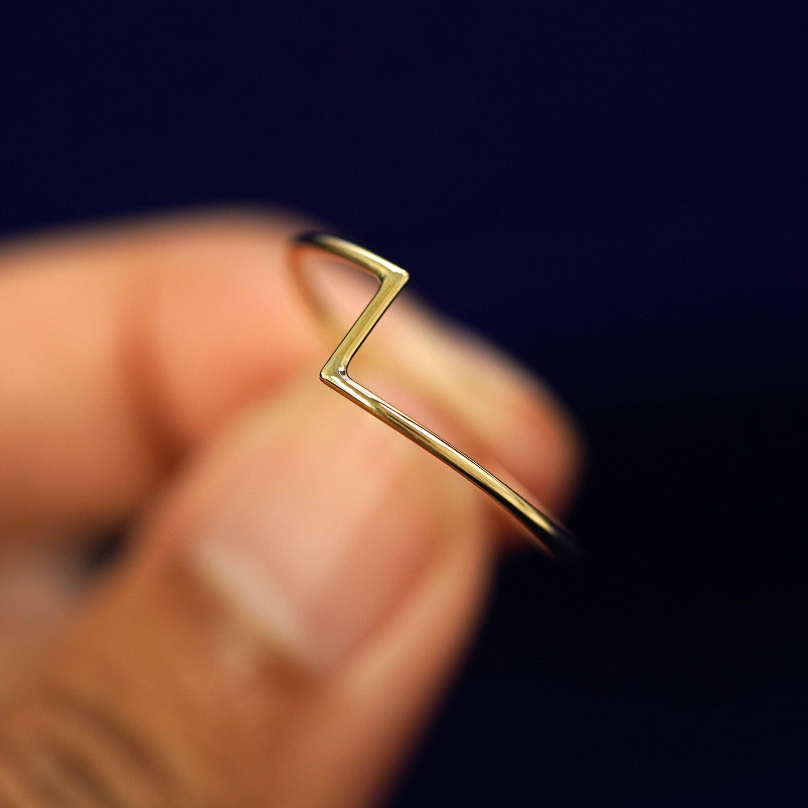 Automic Gold Studio Zig Zag Ring