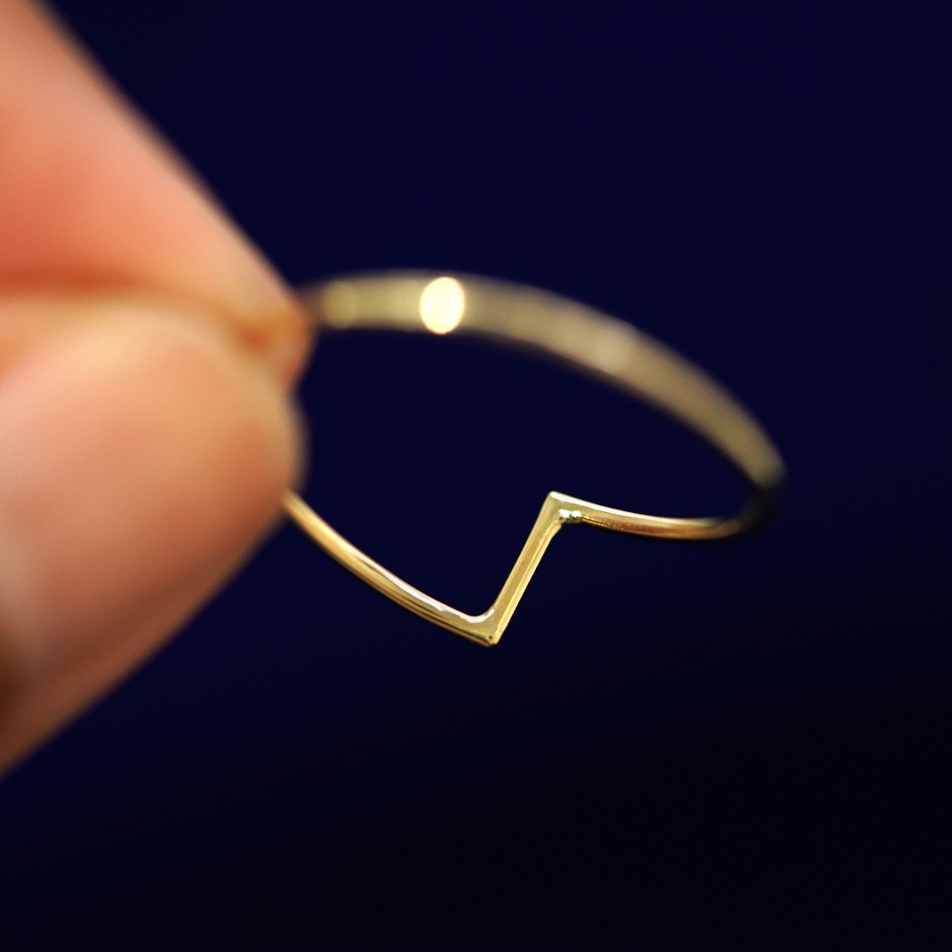 Automic Gold Studio Zig Zag Ring