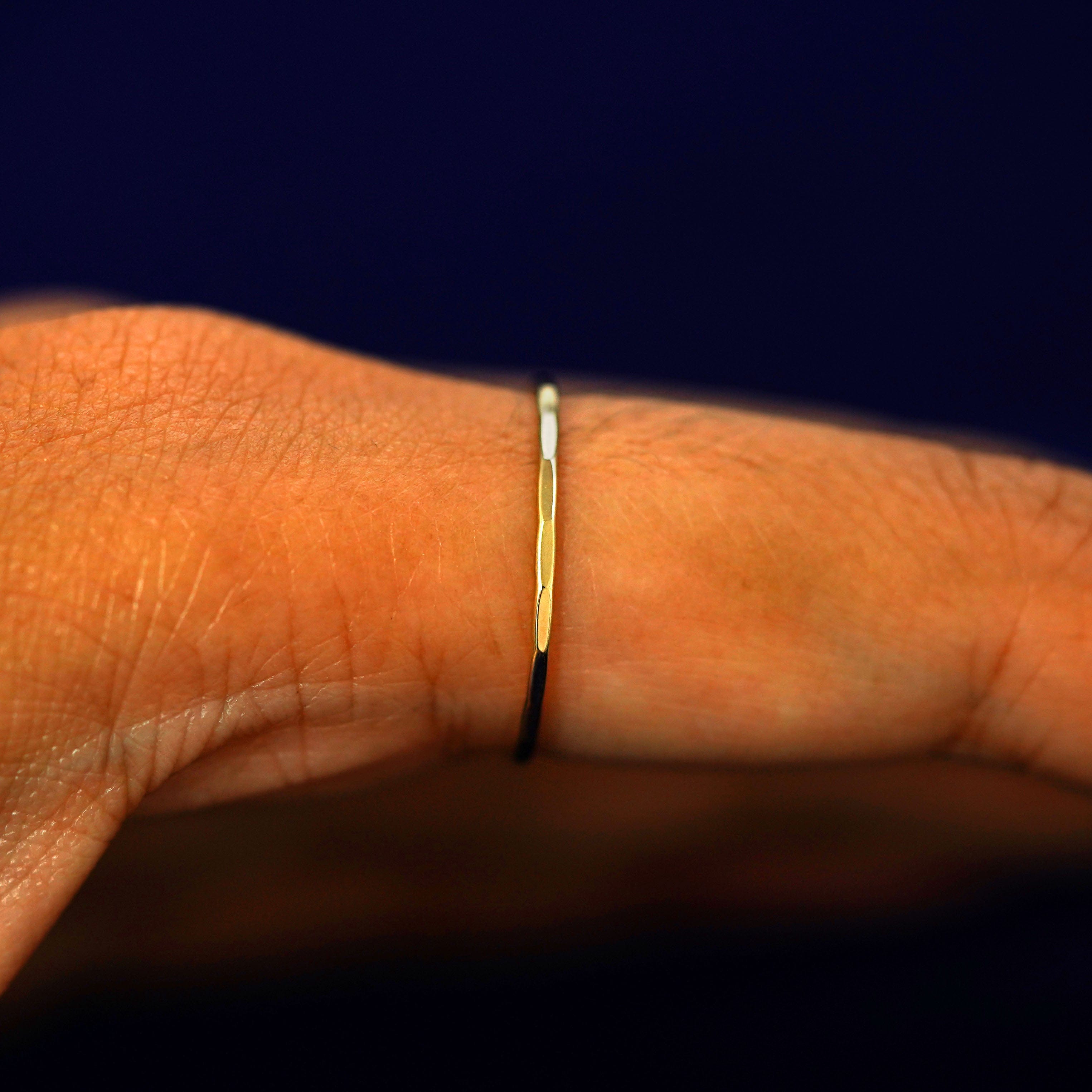 Automic Gold Studio Hammered Ring