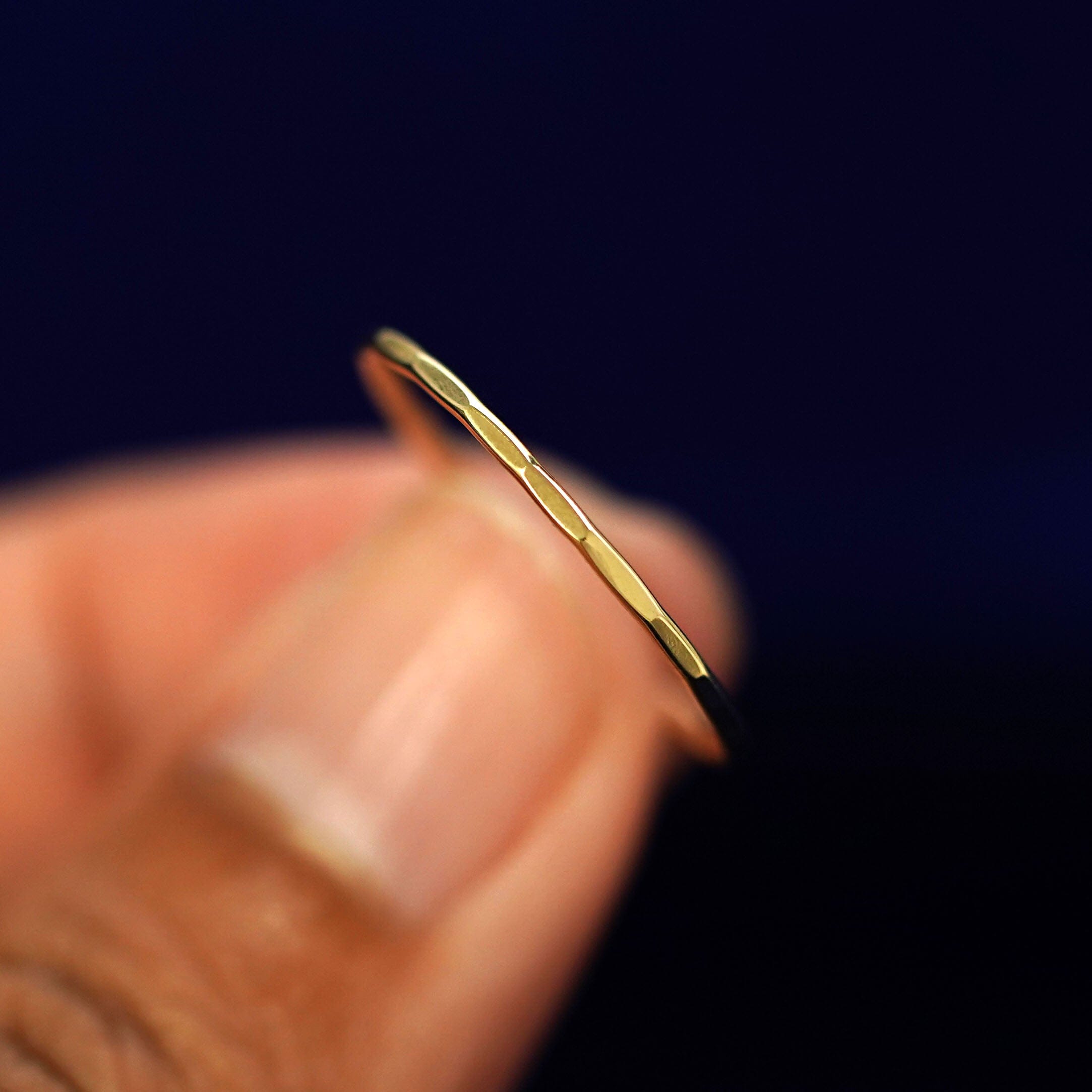 Automic Gold Studio Hammered Ring