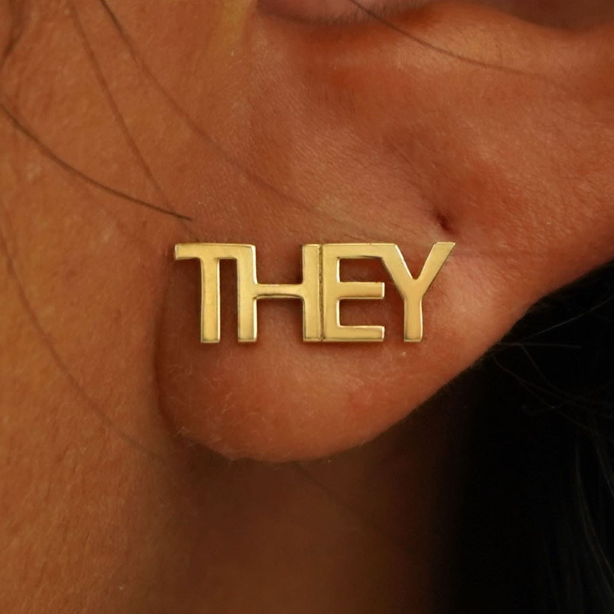 Automic Gold Studio THEY / THEM Earring