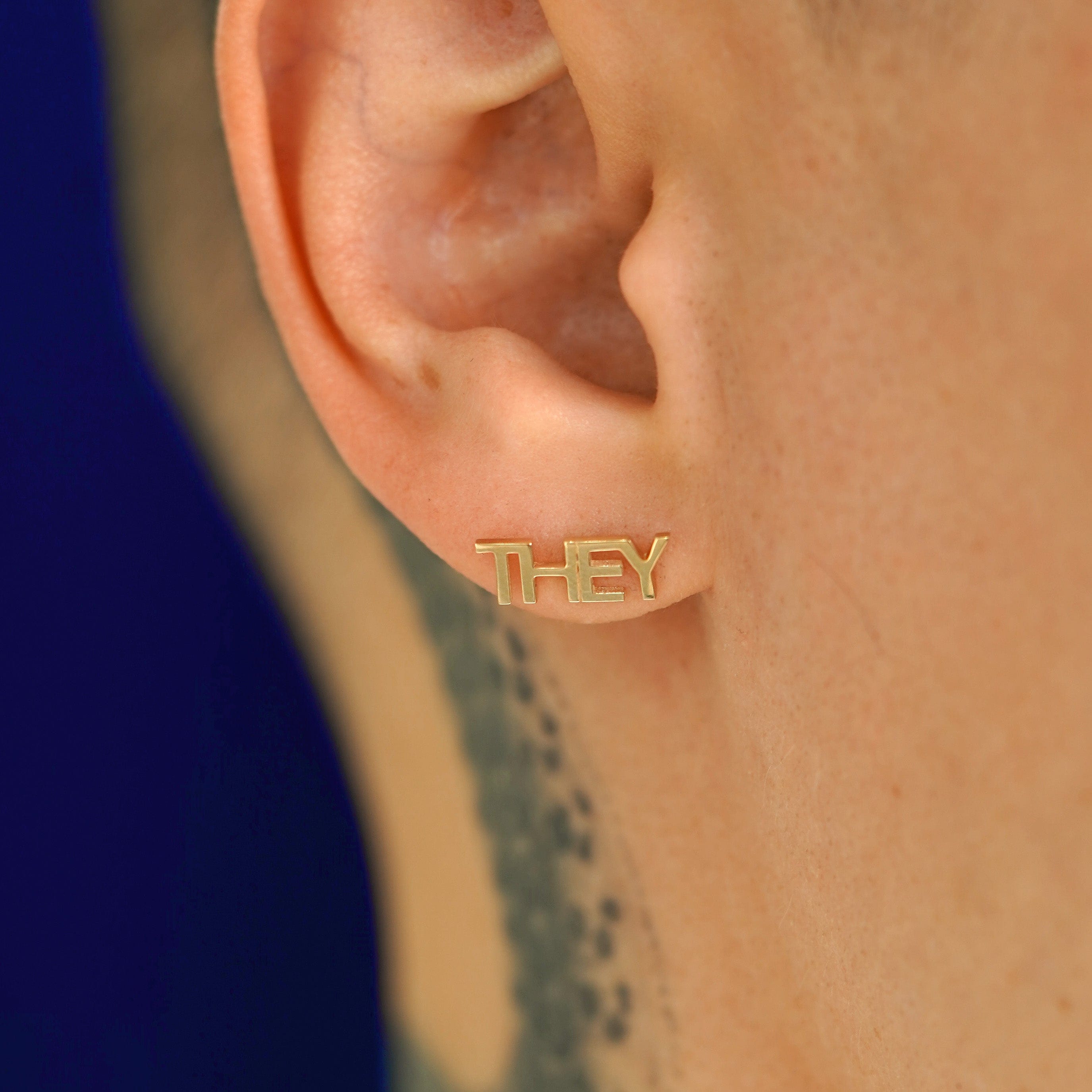 Automic Gold Studio THEY / THEM Earring