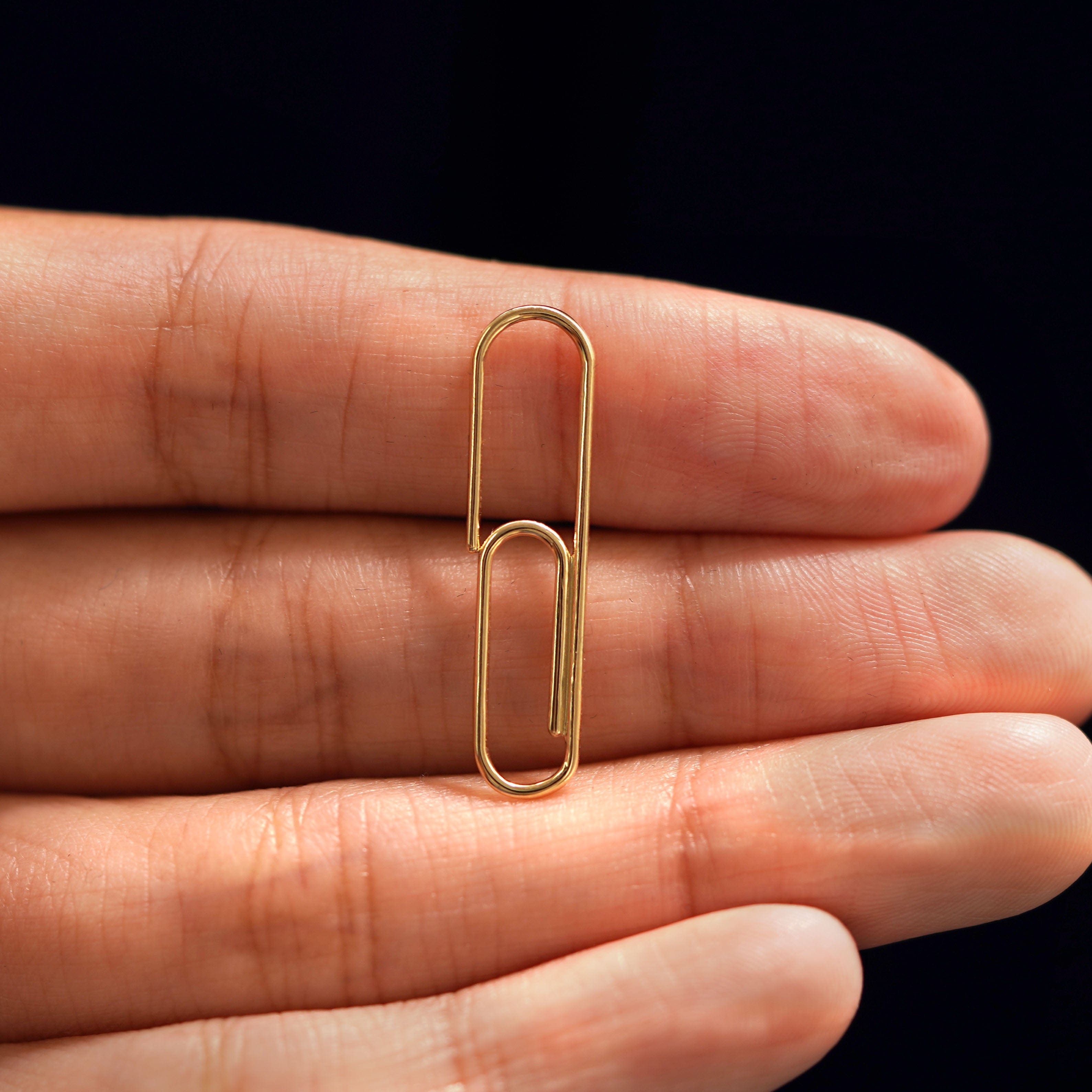Automic Gold Studio Not A Paper Clip Earring