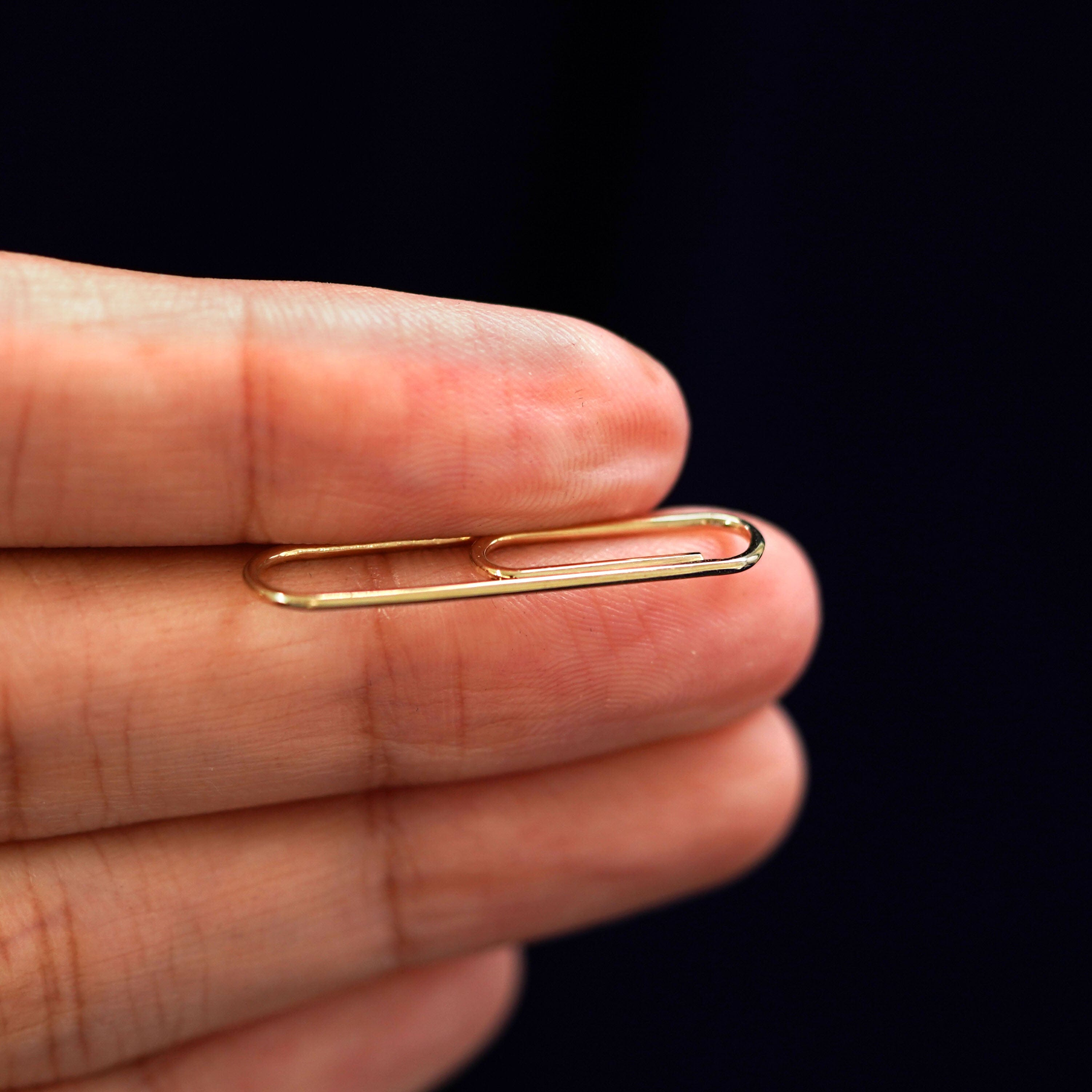 Automic Gold Studio Not A Paper Clip Earring