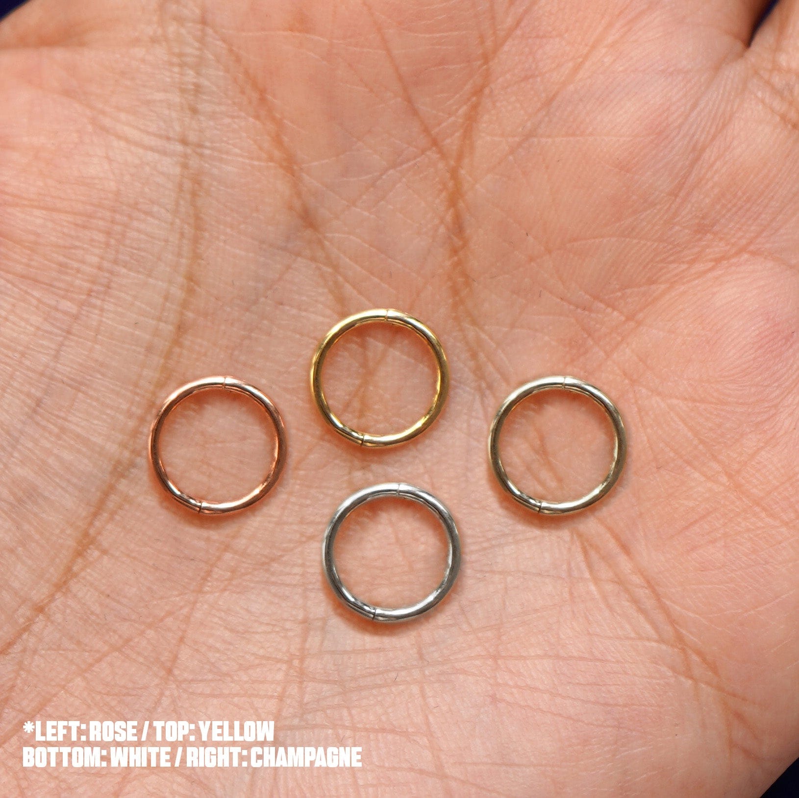 Automic Gold Studio Small Seamless Huggie Hoops / Piercing