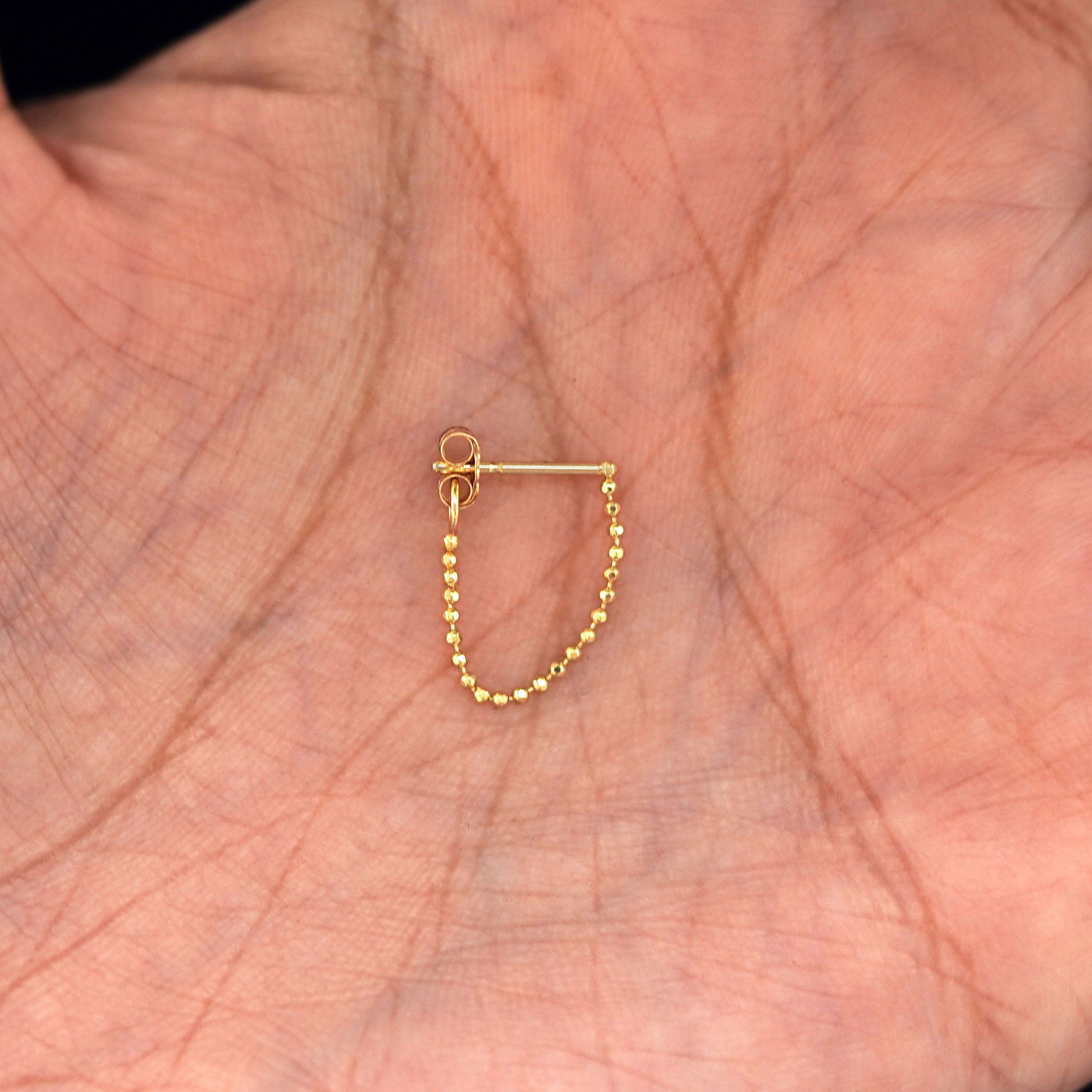 Automic Gold Studio Chain Loop Earring