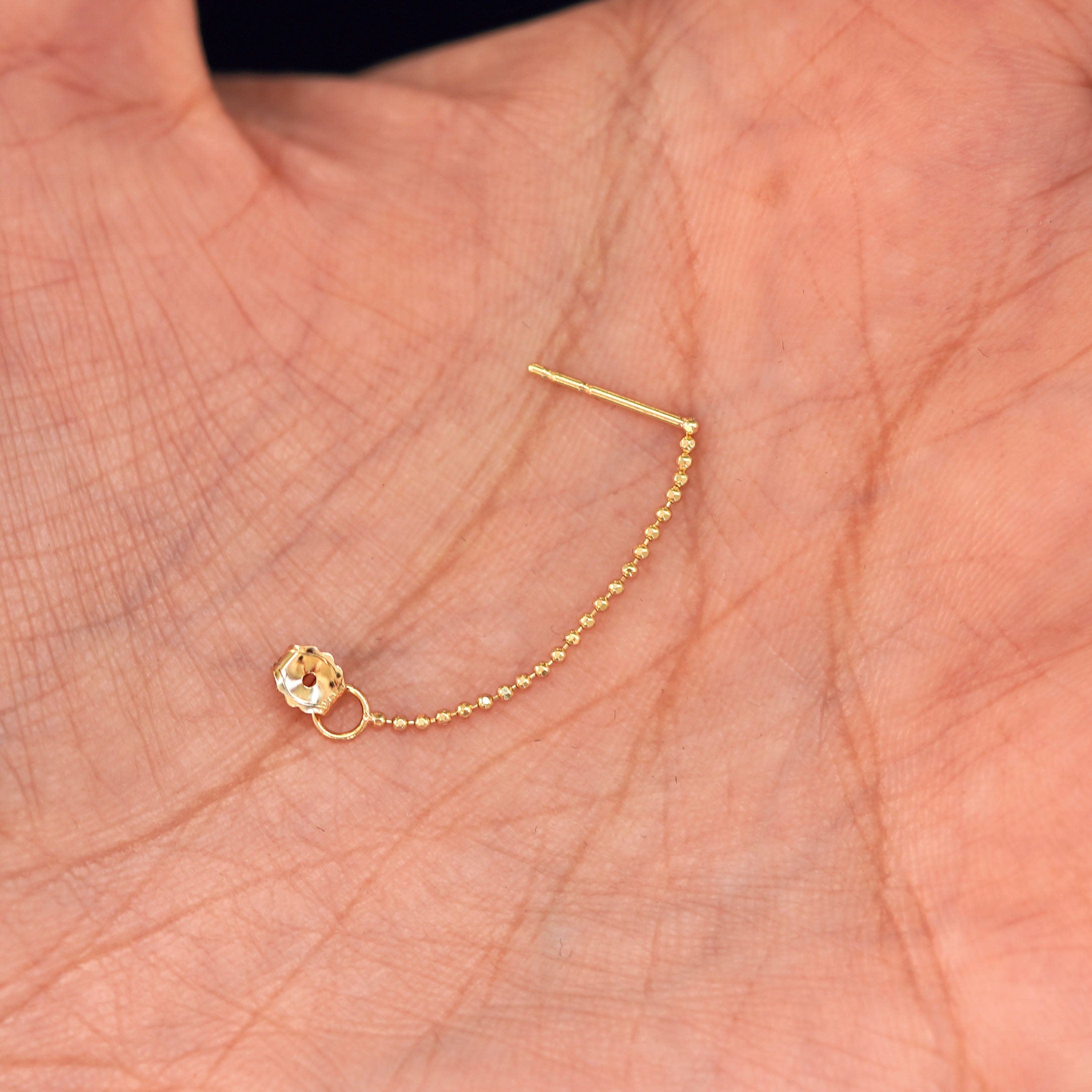 Automic Gold Studio Chain Loop Earring