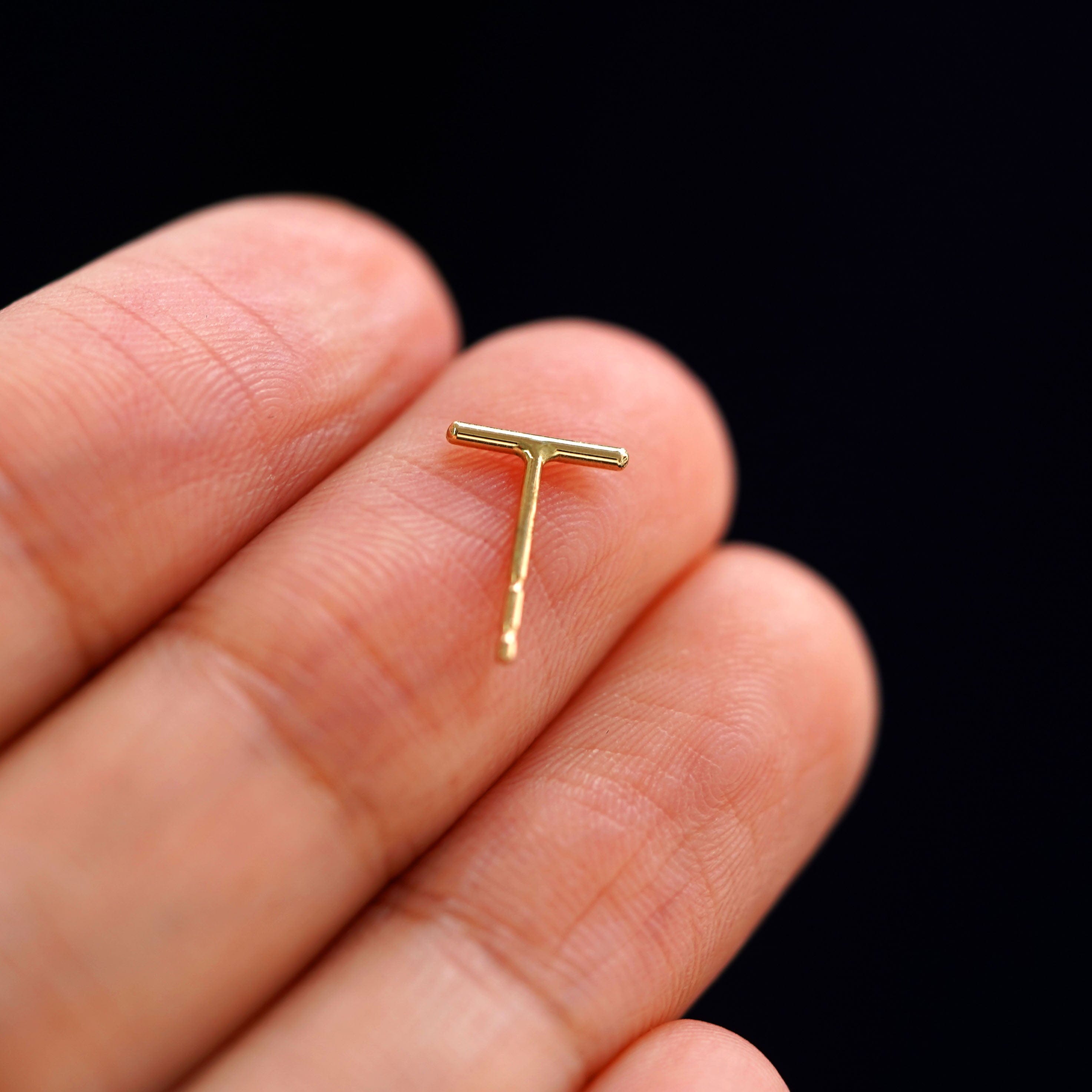Automic Gold Studio Medium Line Earring