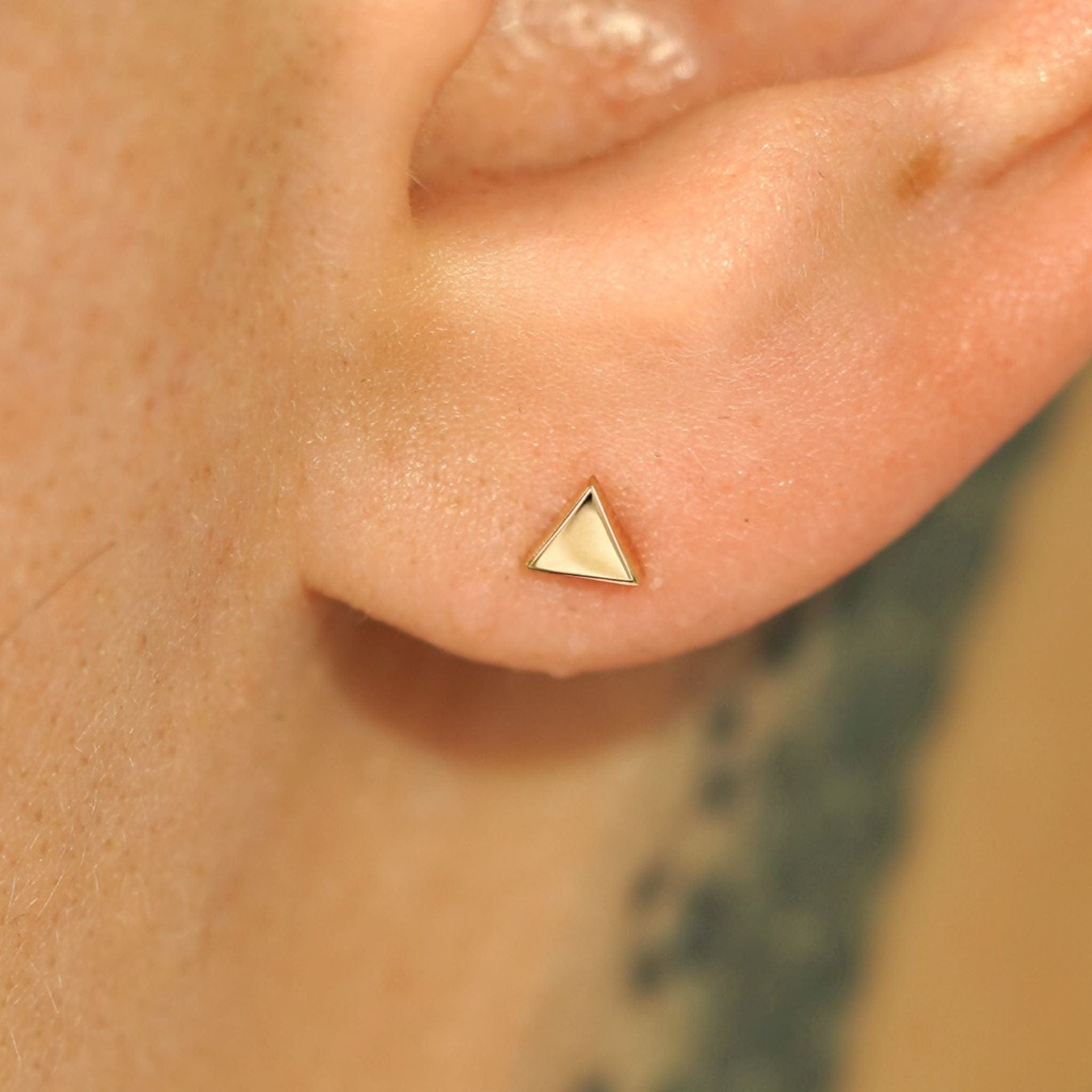 Automic Gold Studio Triangle Earring