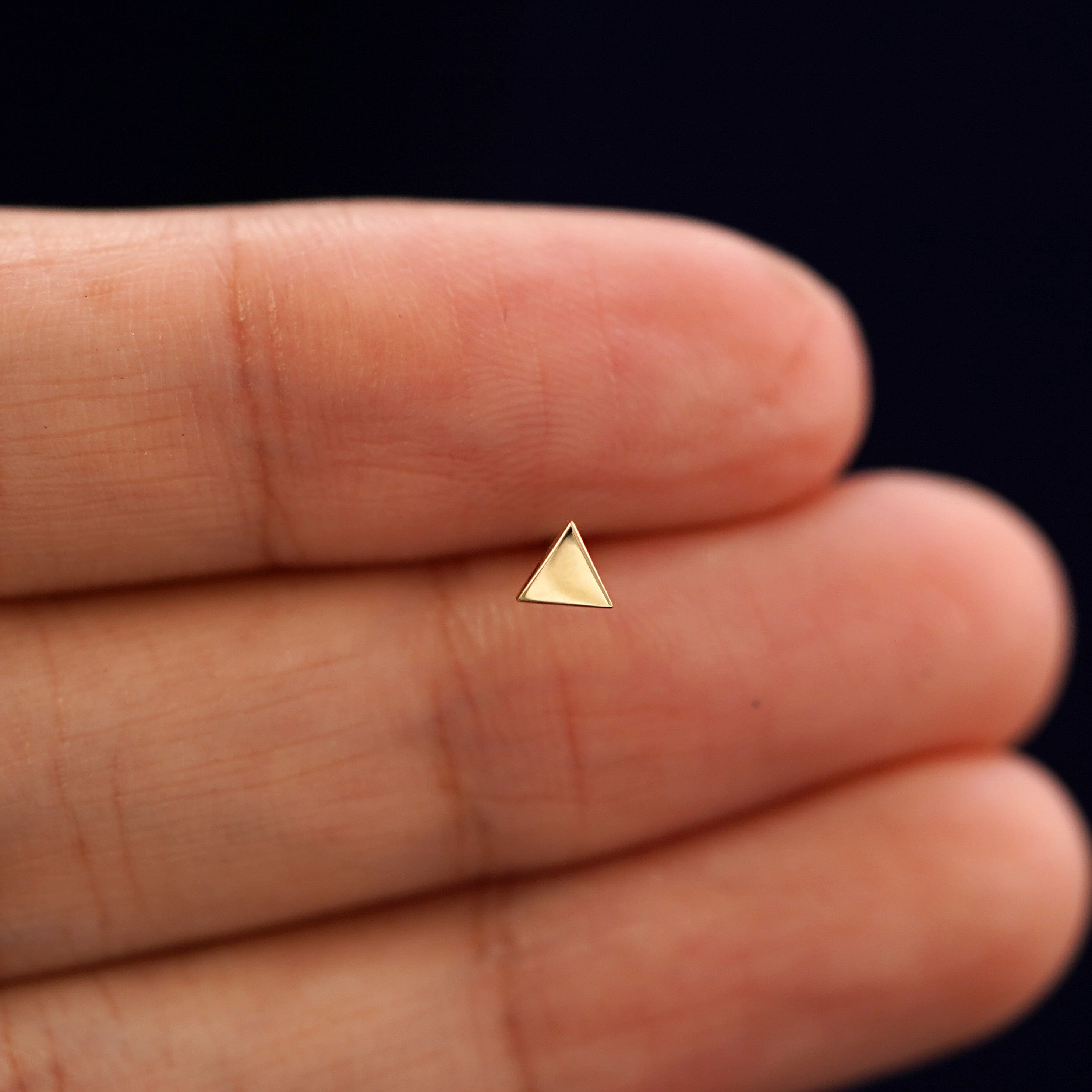 Automic Gold Studio Triangle Earring