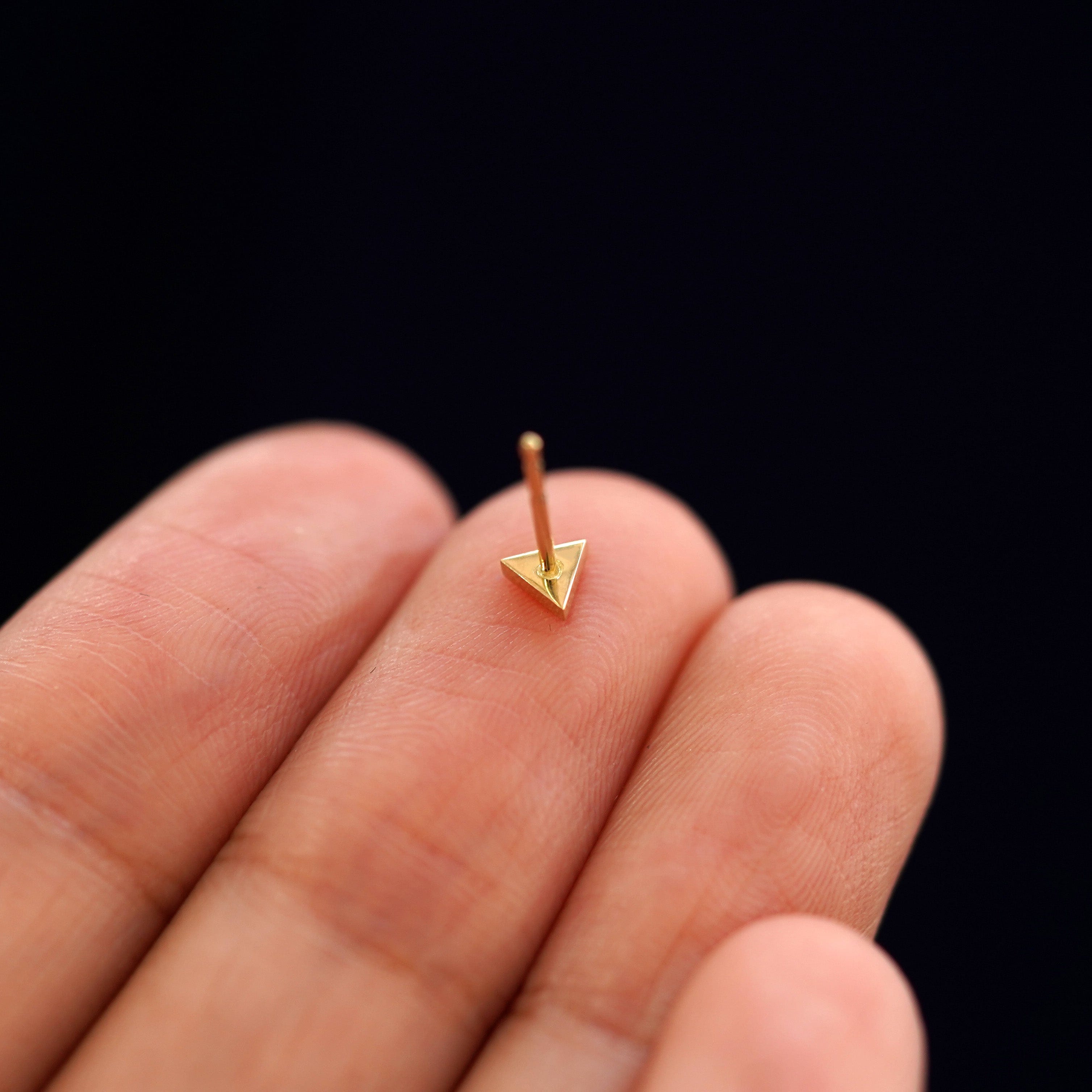 Automic Gold Studio Triangle Earring