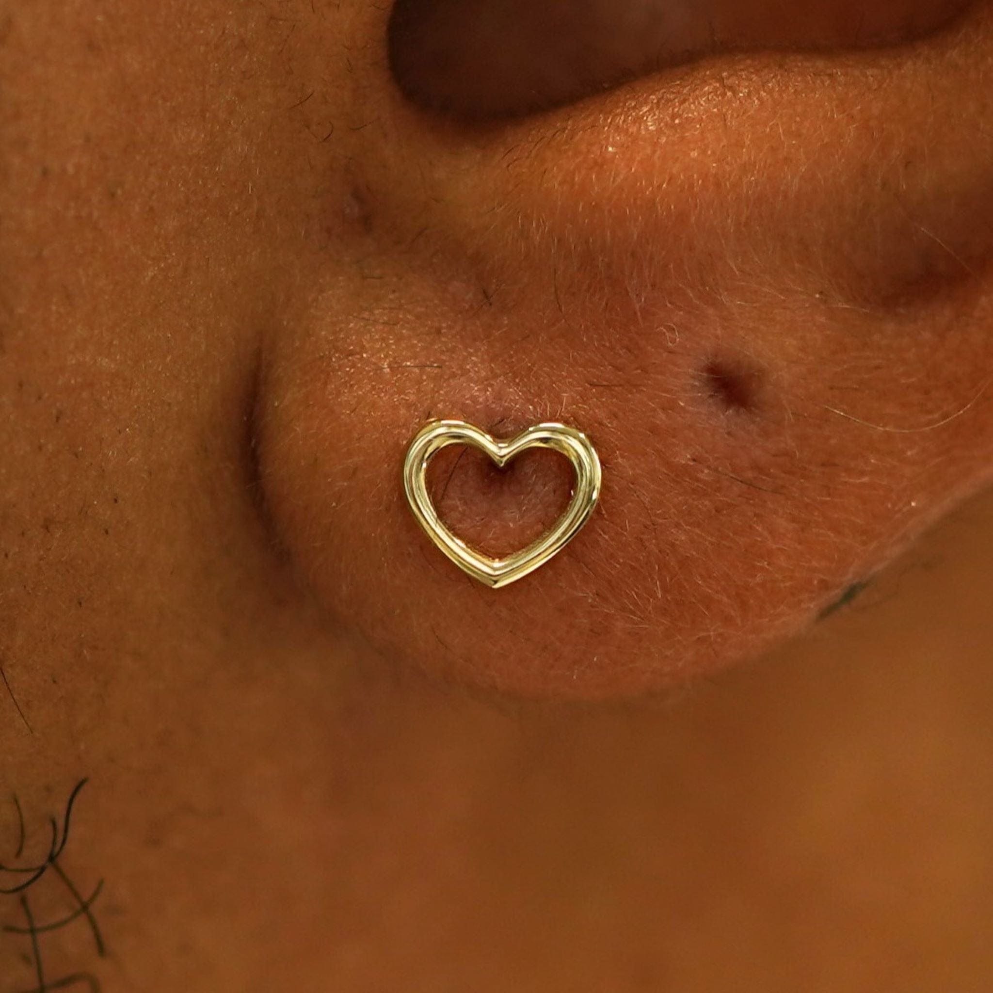 Automic Gold Studio Heart Earring
